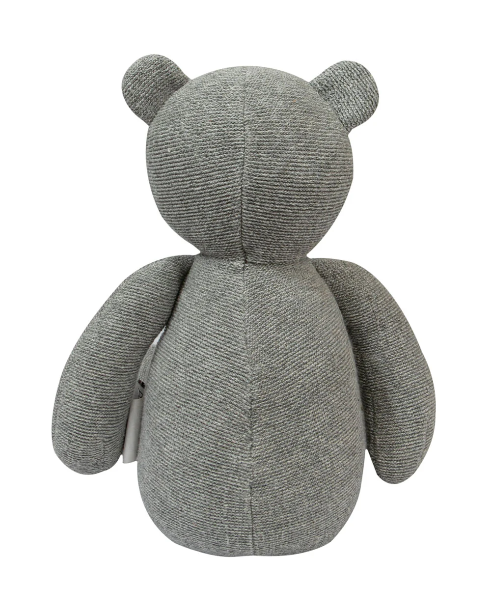Pomme Grey Bear Cotton Knitted Soft Toy-Promotes Tactile Stimulation-Plush Cuddly Toy For Newborn - Image 5