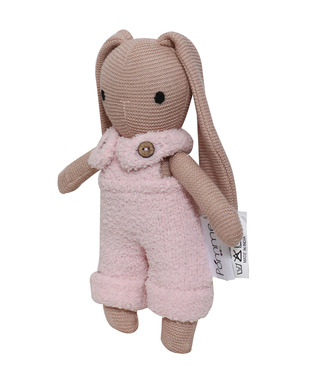 Pomme Rosie The Bunny With Dress Knitted Stuffed Soft Toy-Plush Cuddly Toy For Newborn - Image 2