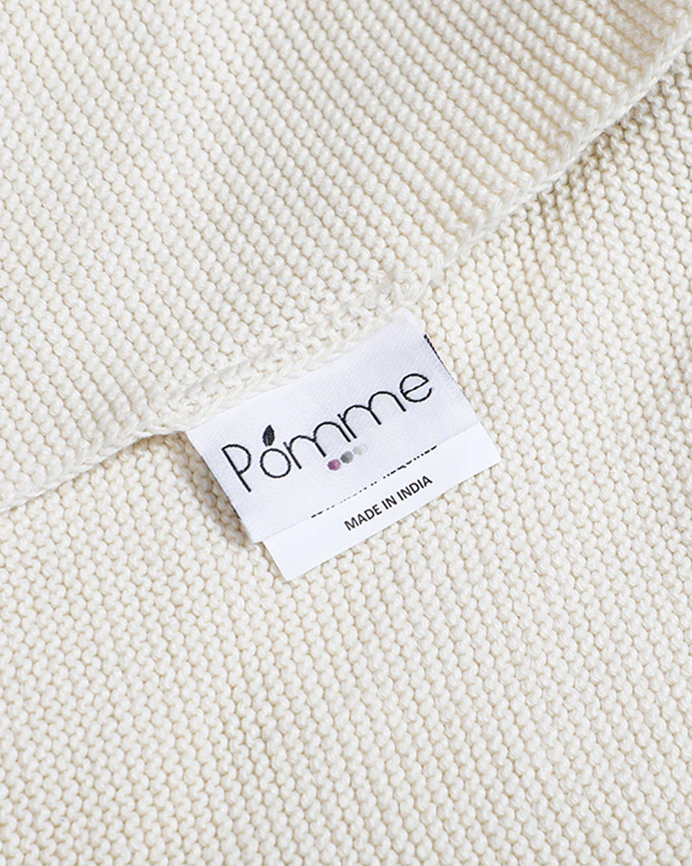 Pomme Zebra Cotton Knitted Cuddle Cloth-Promotes Tactile Stimulation-Easily Washable-Plush Cuddly Soft Toy For Newborn - Image 5