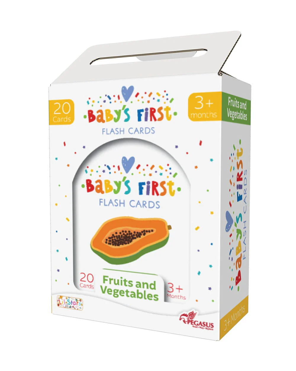 Popcorn Baby's First Flash Cards-Fruit & Vegetable-20 Double Sided Cards-Develops Visual Recognition-Learning & Educational Toys-3M+ - Image 8