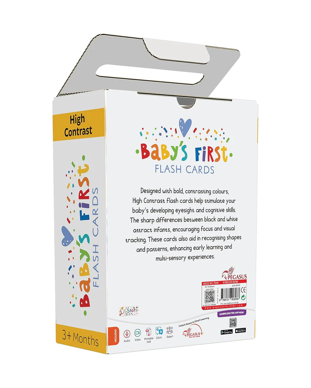 Popcorn Baby's First High Contrast Flash Cards-20 Double Sided Cards-Engages Child Attention-Learning & Educational Toys-3M+ - Image 9