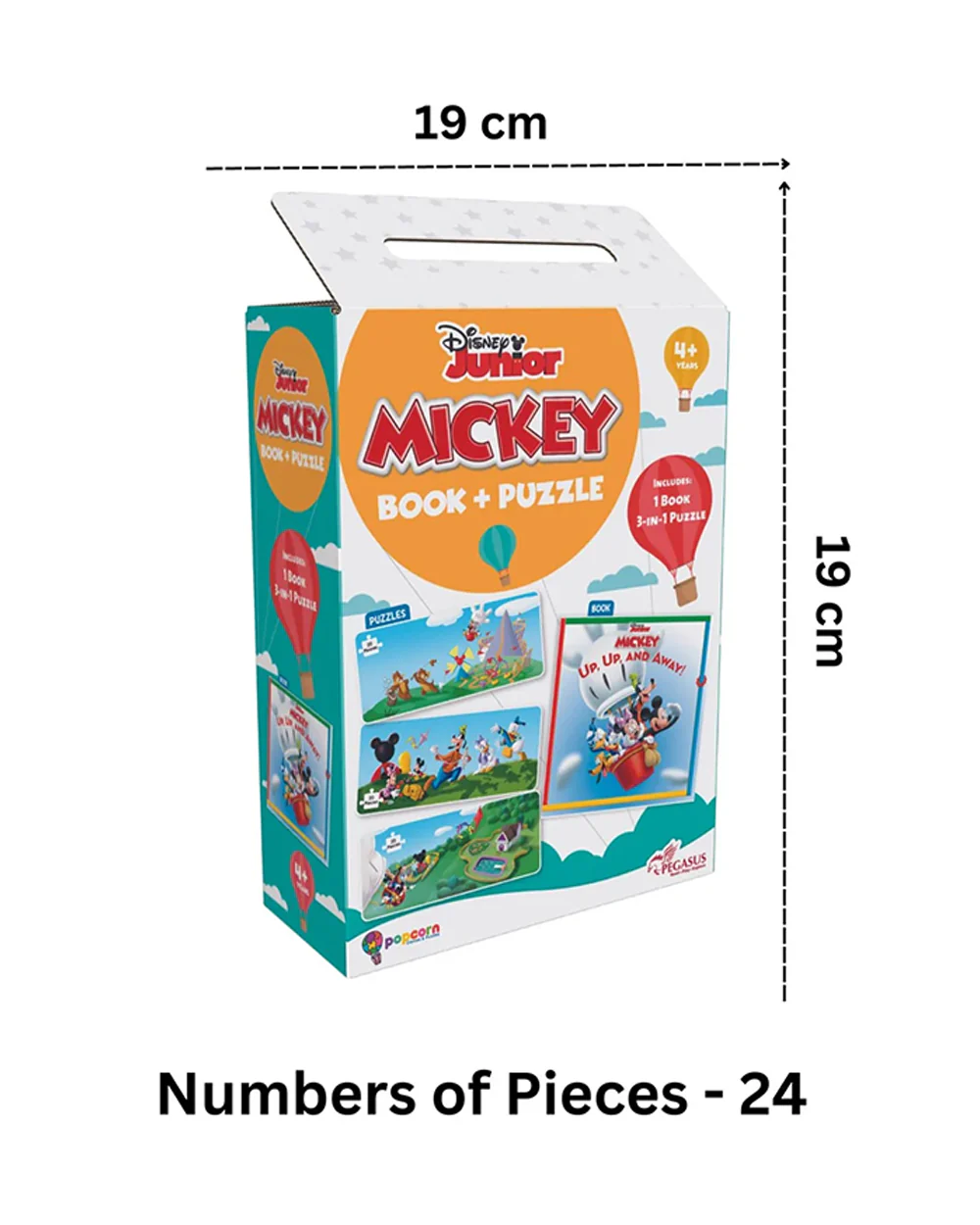 Popcorn Disney Junior Up Up And Away-Learning Kit-Includes Book & Puzzle Set-Learning & Educational Toys-4Y+ - Image 9
