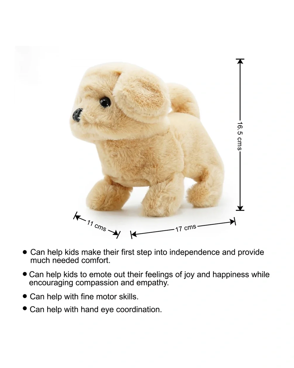 Pugs at Play Goldie The Golden Retriever Walking Dog-Stuffed Animal-Realistic Sounds-Safe and Durable-Battery Operated-Interactive Plush Cuddly Toy For Newborn - Image 2