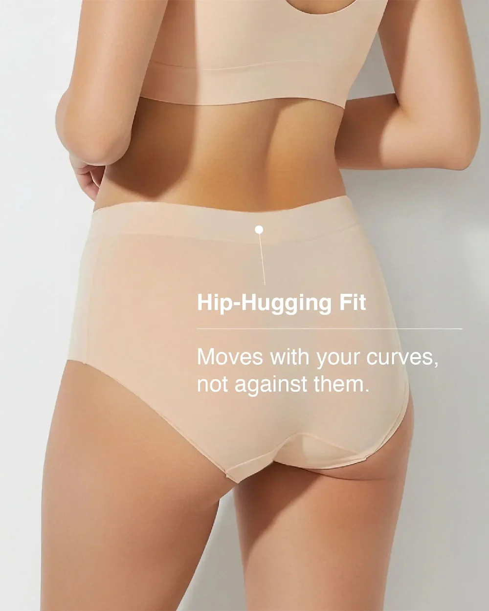 Putchi V-Band Comfort-Fit Bamboo Maternity Panty-Seamless-Pregnancy & Post Delivery-Winter Beige - Image 4