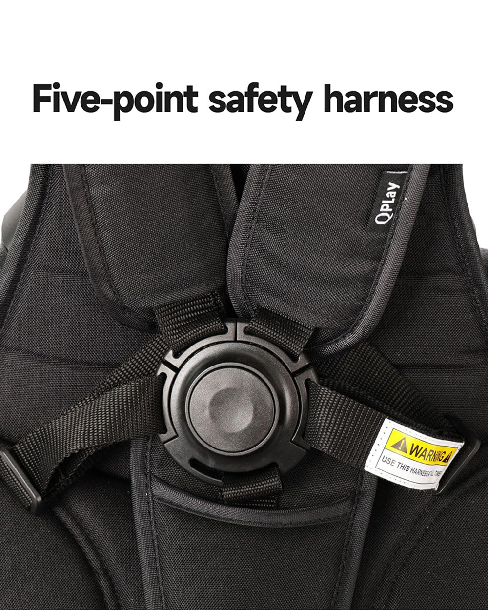 Qplay Elite Platinum 6 in 1 Trike-Height Adjustable Parent Handle Bar-360 Degrees Rotating Seat-5 Point Harness-For 10M to 6Y (Upto 25 Kg)-Black - Image 17