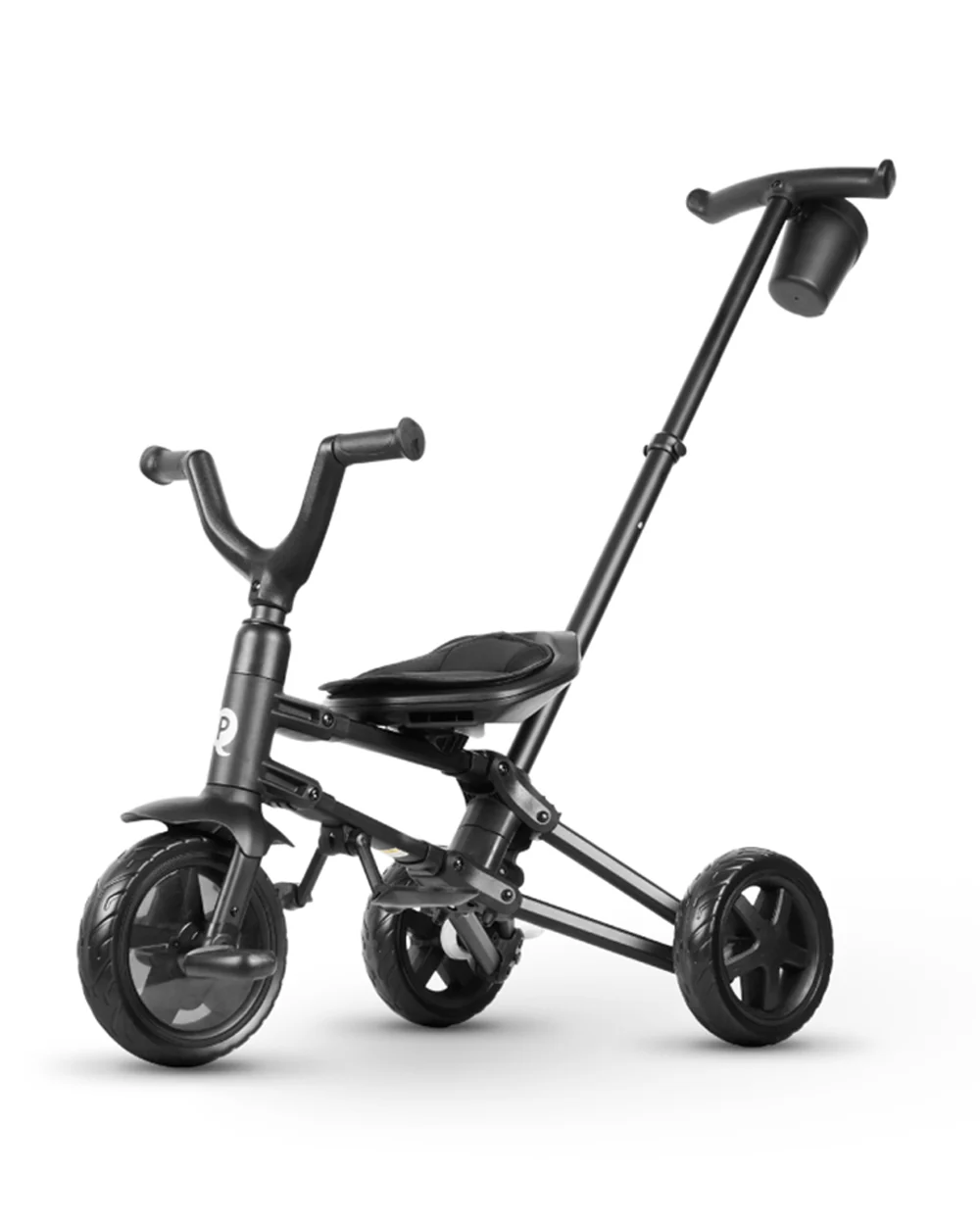 Qplay Nova Niello 6 in 1 Trike-Easy Compact Fold-Height Adjustable Parent Handle Bar-360 Degrees Rotating Seat-Adjustable Backrest-5 Point Harness-Includes Cup Holder-For 10 to 6Y (Upto 25 Kg)-Grey - Image 14