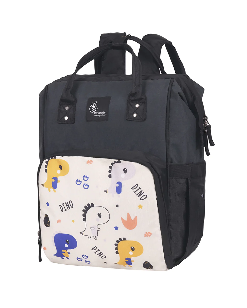 R For Rabbit Caramello Dino Diaper Bag-Backpack-With 11 Pockets-Beige - Image 10
