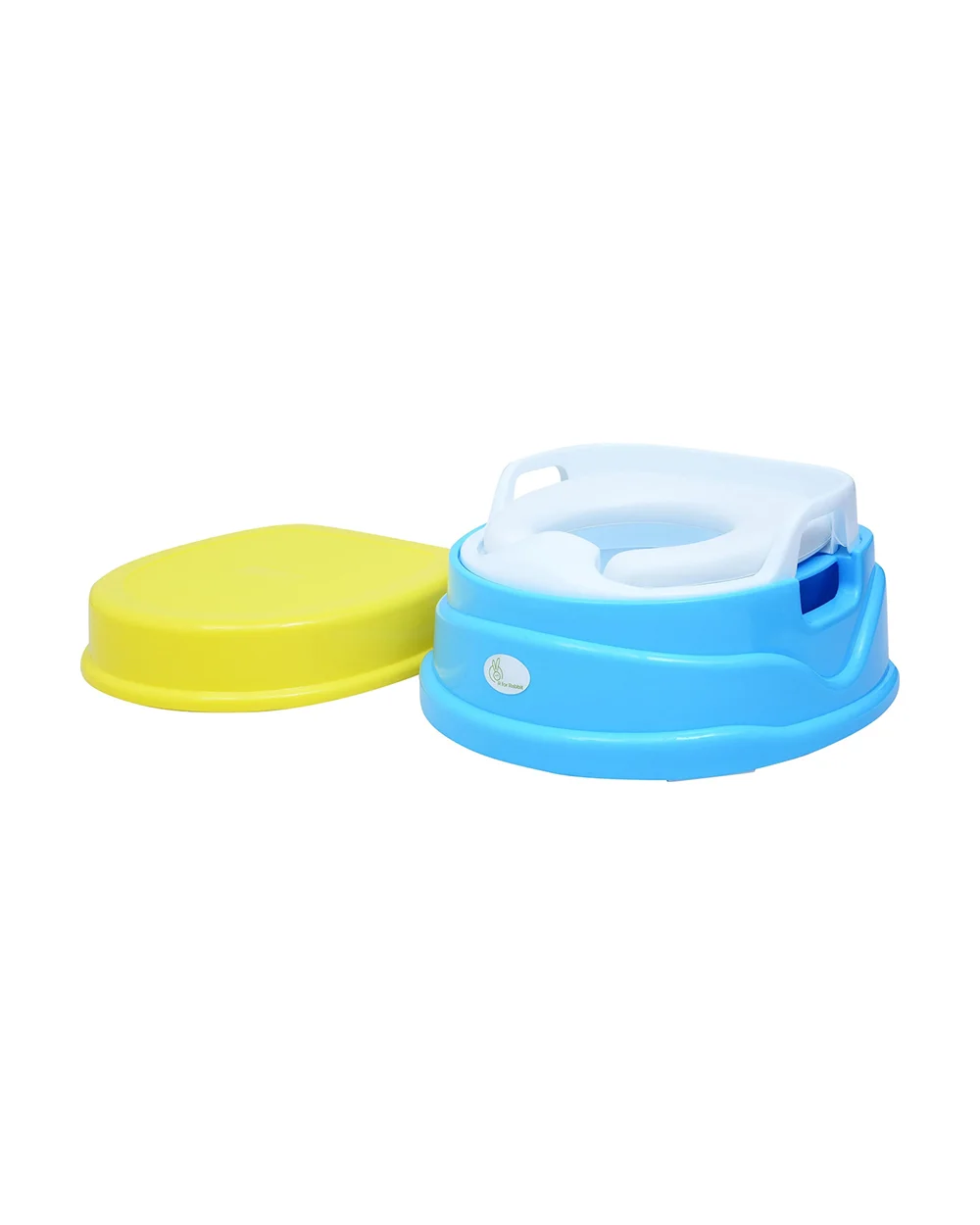 R For Rabbit Ding Dong Convertible 4 in 1 Potty Training Seat-With Soft Cushion & Side Handles-Yellow Blue - Image 5