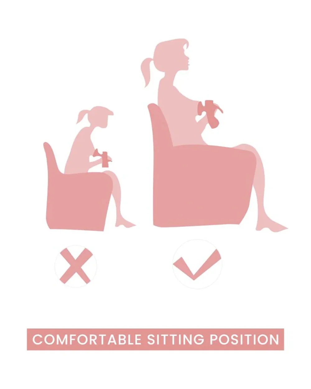 R for Rabbit First Feed Manual Breast Pump-4 Level Speed Adjustment-Anti Backflow-Pink-Milk Expression Pump - Image 5