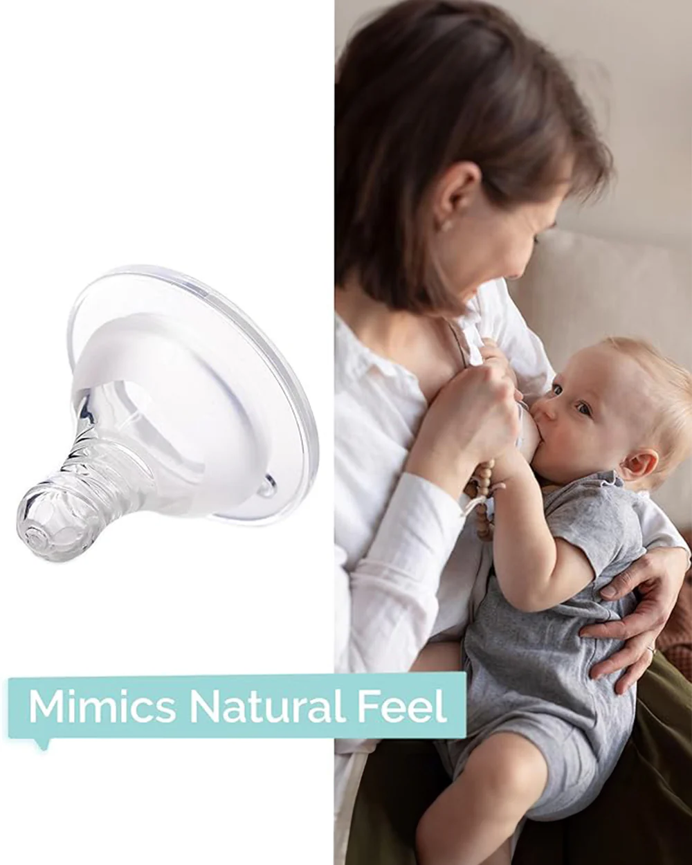 R for Rabbit First Feed Soft Silicone Teat For Glass/PP Bottle-0 to 3M-S Size-Soft & Stretchable-Feeding Bottle Nipple - Image 4