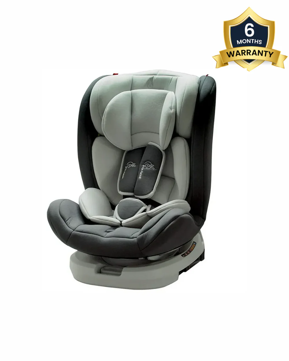 R for Rabbit Jack N Jill Grand ISOFIX Baby Car Seat-360 Degree Rotation-ECE R44/04 Certified-For 0 to 12Y (Upto 36 Kg)-Grey - Image 2