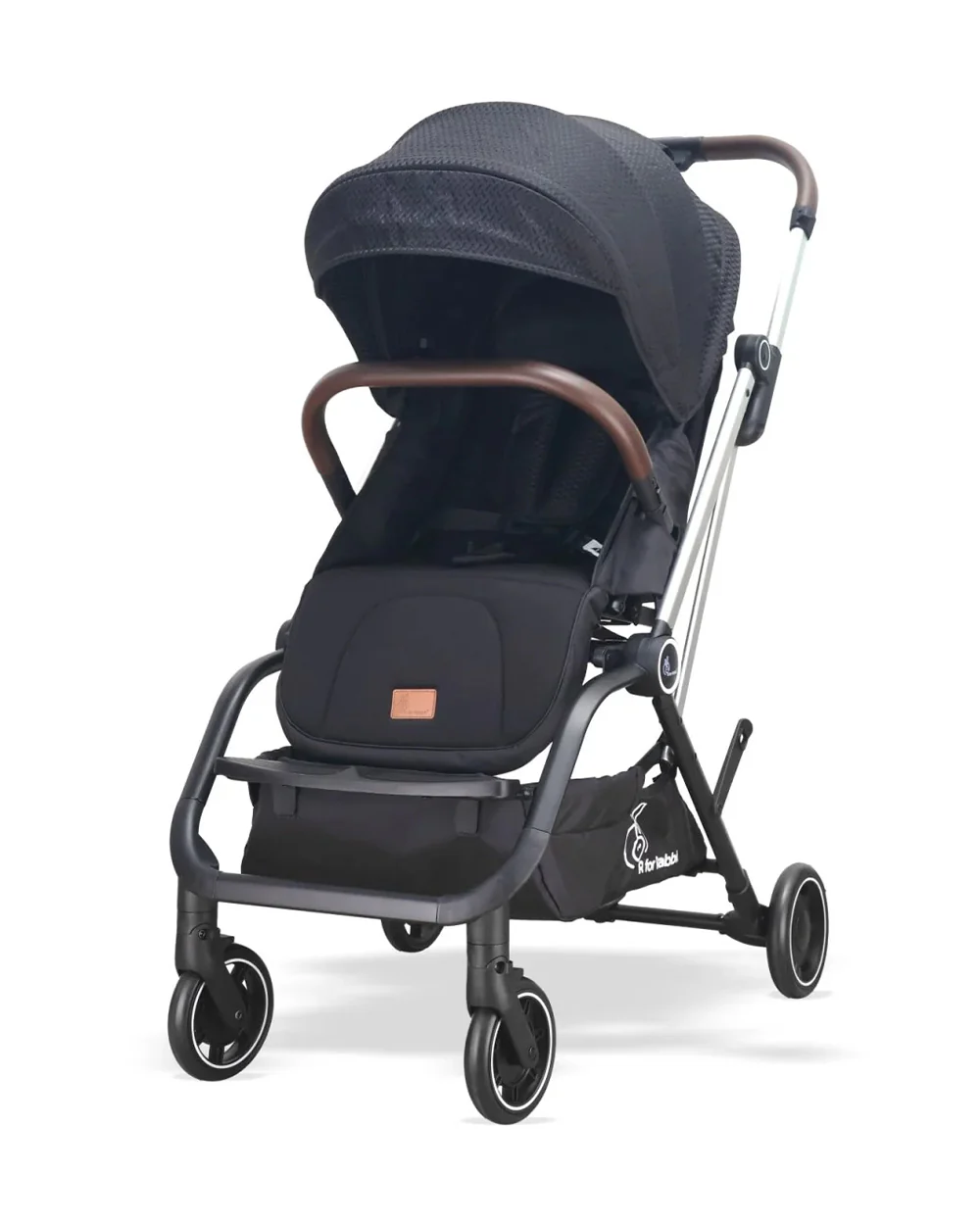 R for Rabbit Street Smart 360 Degree Rotatable Lightweight Baby Stroller-Flat Reclining Seat-One Hand Fold-6 Months Warranty-Pram for 0 to 3Y (Upto 20 kg)-Black - Image 13