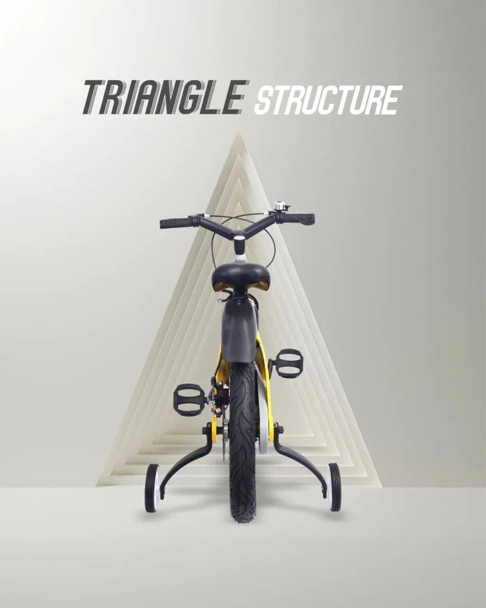 R for Rabbit Tiny Toes Jazz Bicycle-14 inch Wheels-90% Pre-Installed-Adjustable Structure-3Y to 5Y (Upto 40kg)-Yellow - Image 6