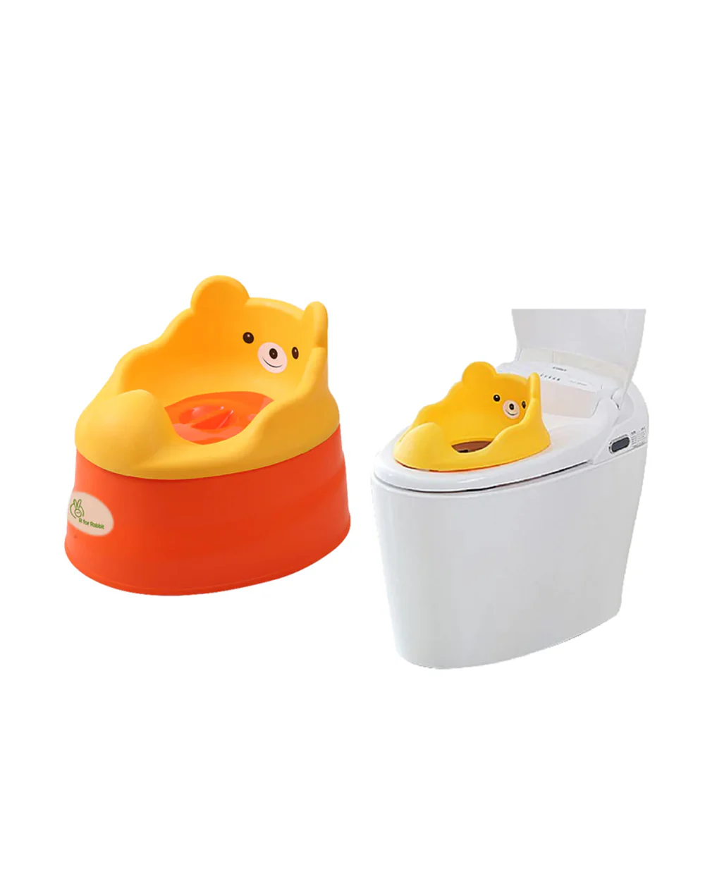 R For Rabbit Tiny Tots Adaptable Potty Chair-With Detachable Seat Cover-6 to 48M-Orange Red - Image 4
