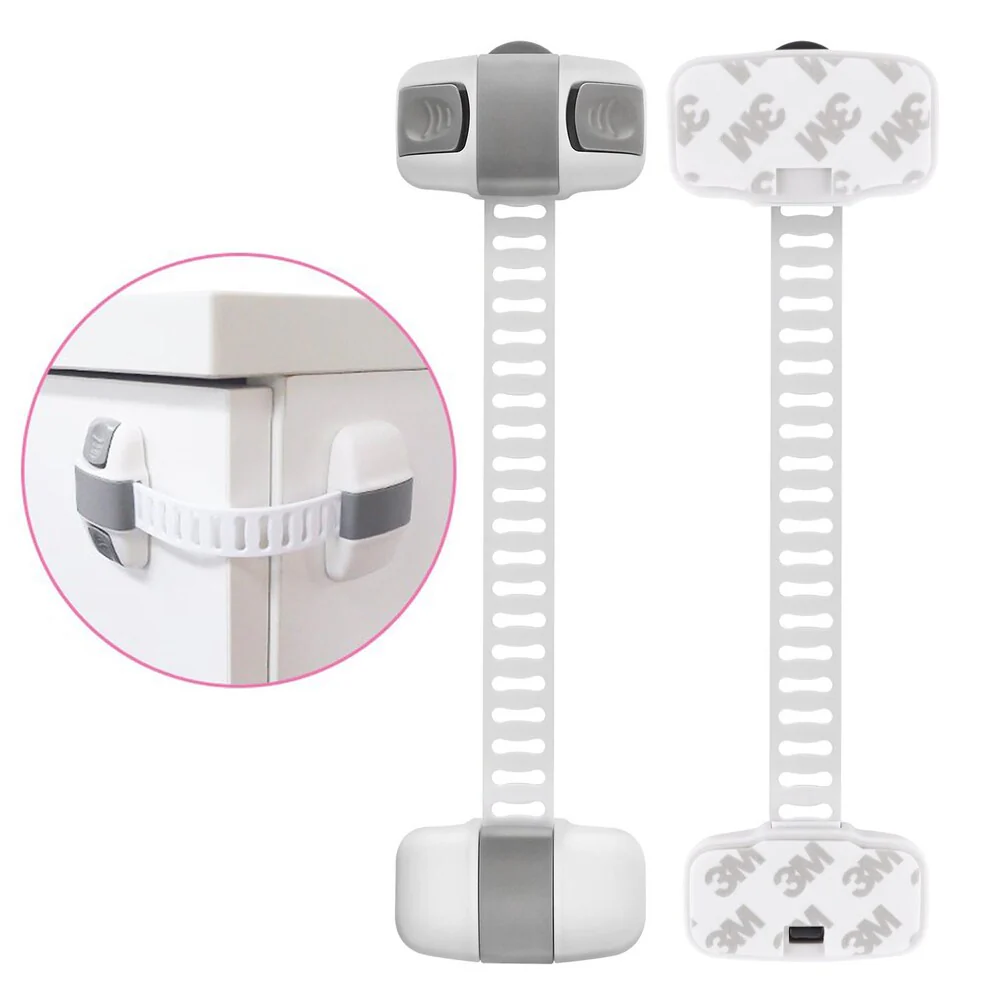 Safe-O-Kid Finger Safety-Adjustable Medium Multi Purpose-High Quality-Child Safety Lock-Grey - Image 7