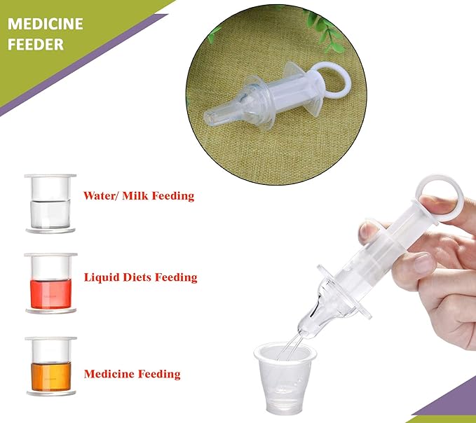 Safe-O-Kid Silicone Liquid Medicine Feeder/Dropper-BPA Free-For Baby-With Transparent Box-White - Image 3