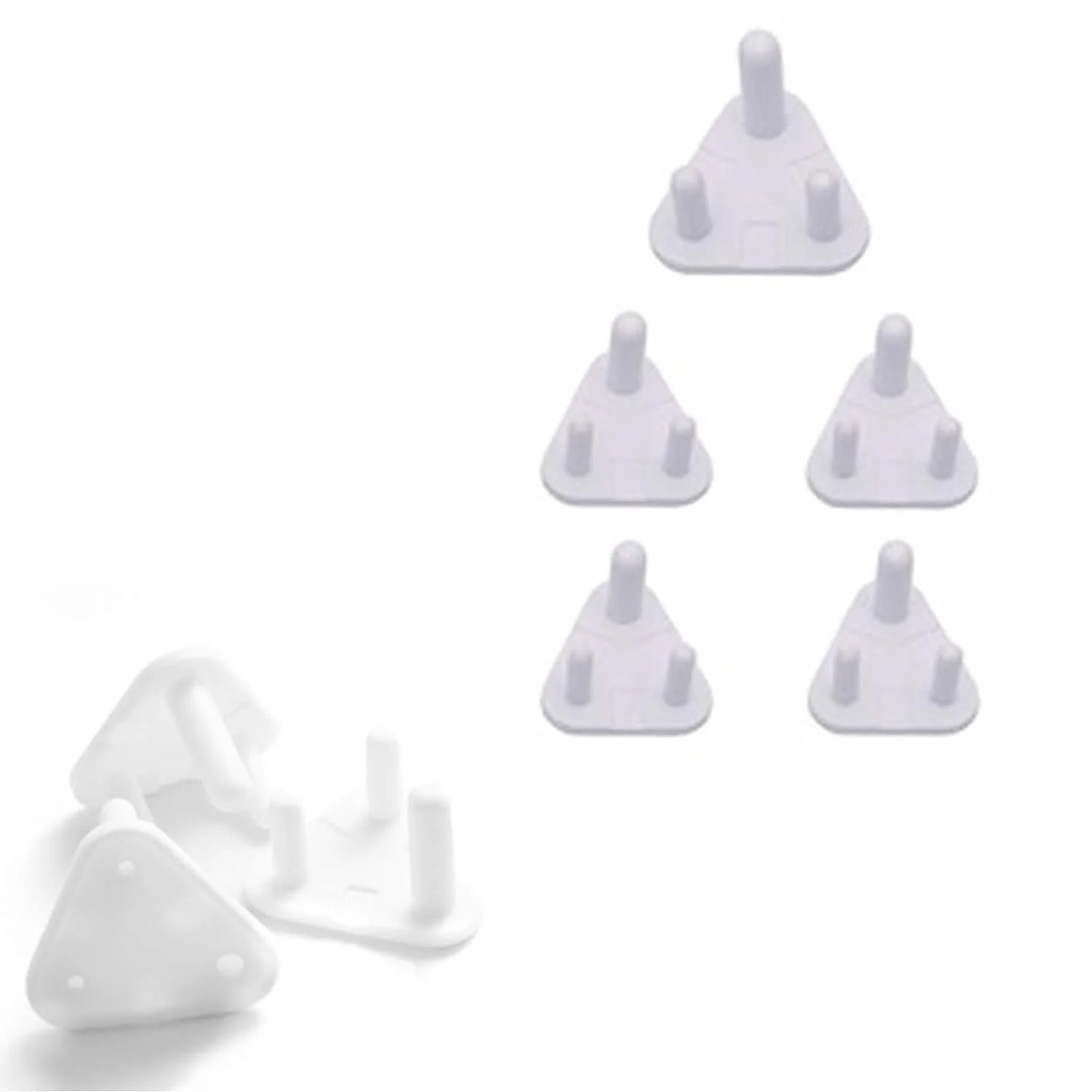 Safe-O-Kid Socket Guards-For Baby Proofing & Safety-White-Pack of 10 - Image 6
