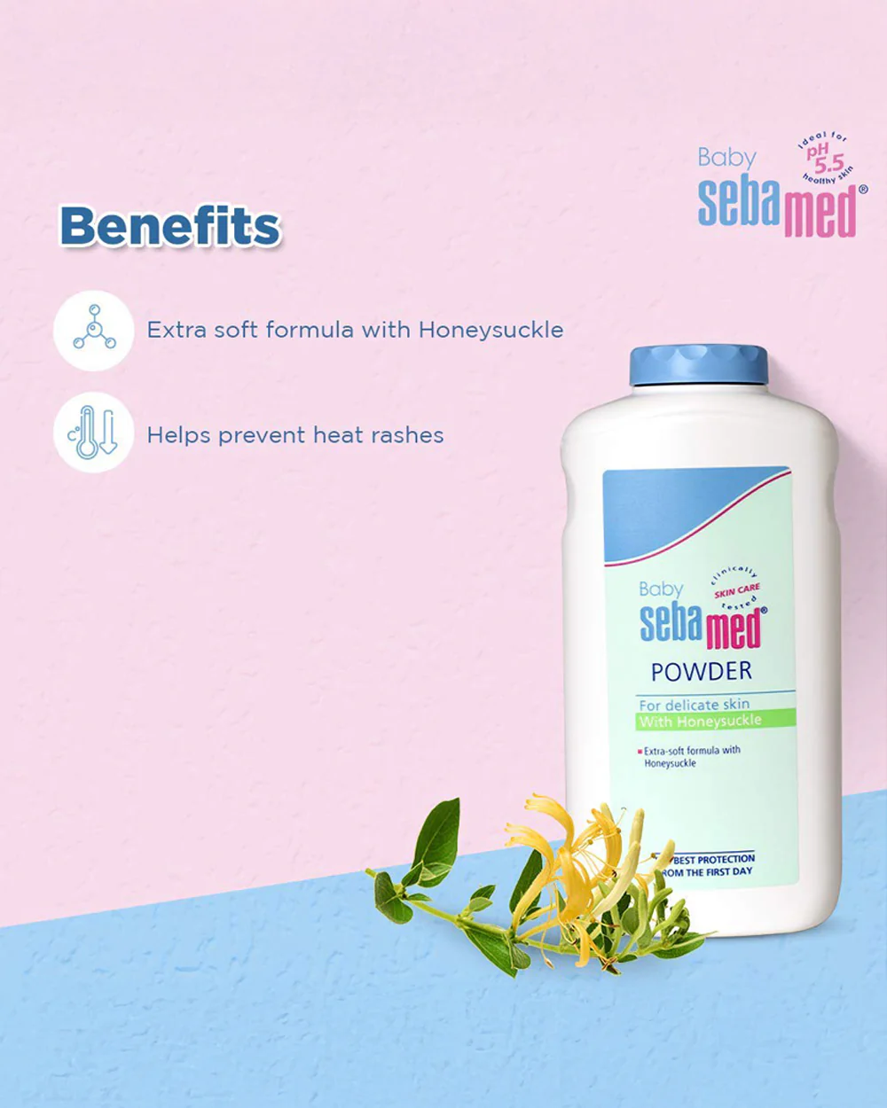 Sebamed Baby Powder-With Honeysuckle - Image 2