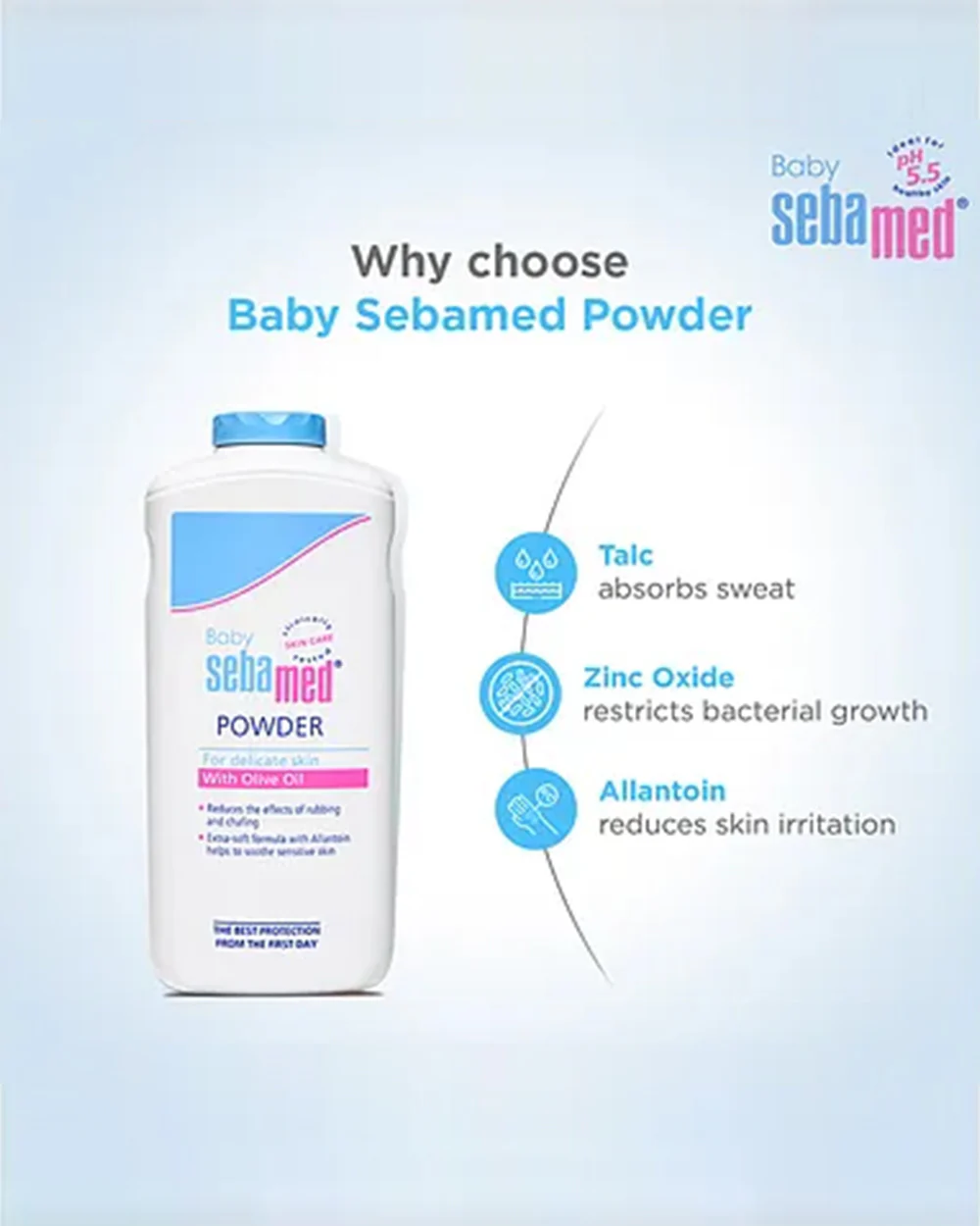 Sebamed Baby Powder-With Olive Oil & Allantoin - Image 10