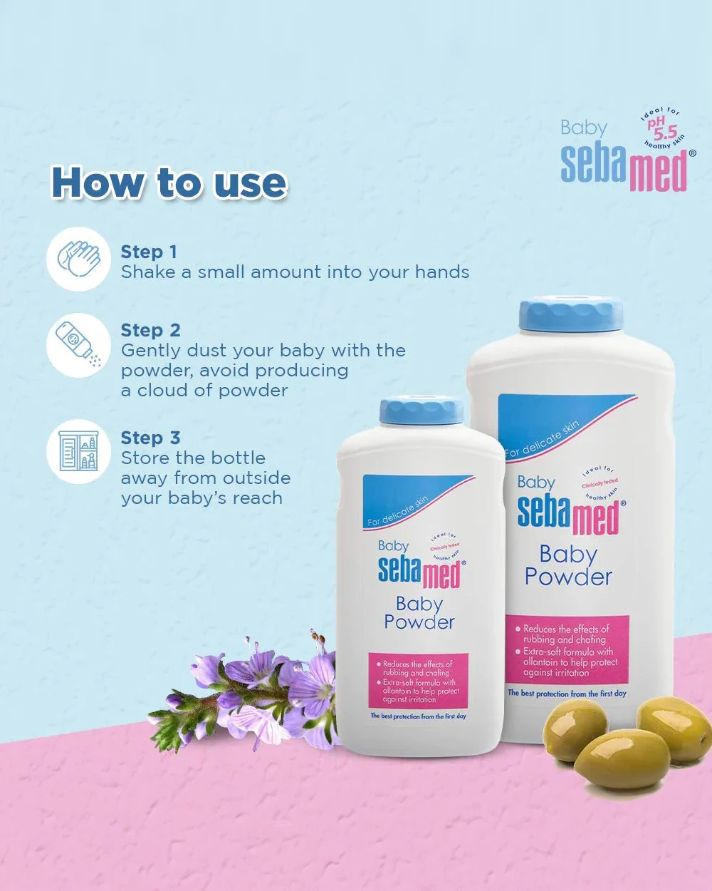 Sebamed Baby Powder-With Olive Oil & Allantoin - Image 21
