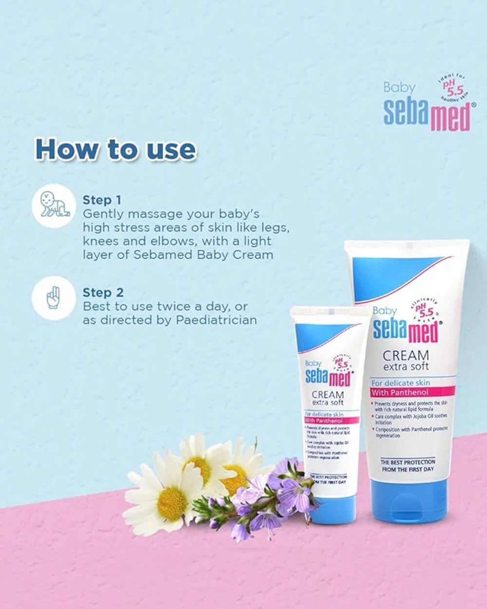 Sebamed Extra Soft Baby Cream-With Panthenol & Chamomile-For Delicate Skin - Image 3