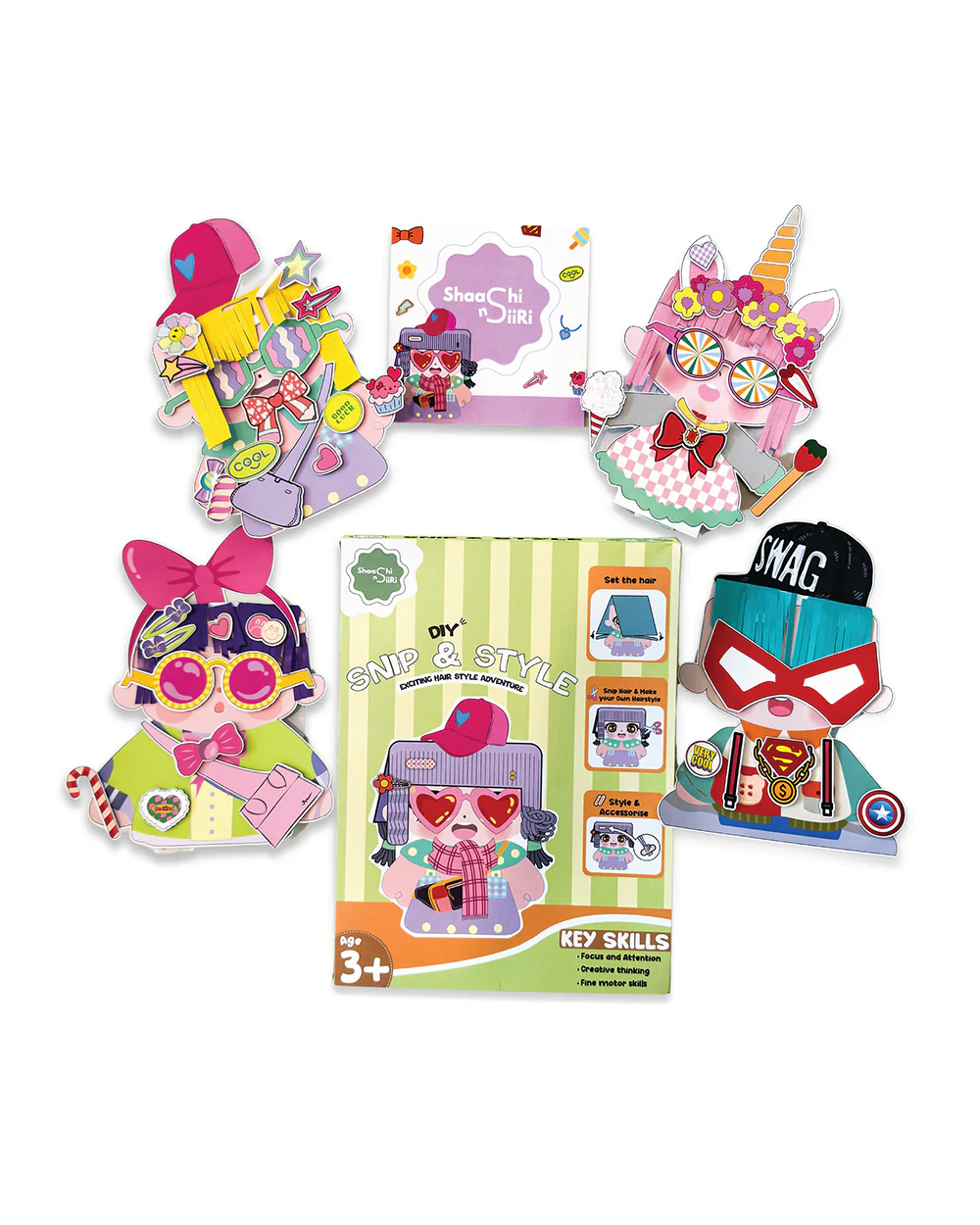 Shaashi N Siiri DIY Snip & Style-Art & Craft Kit-Boost Cognitive Skills-3Y+ - Image 4