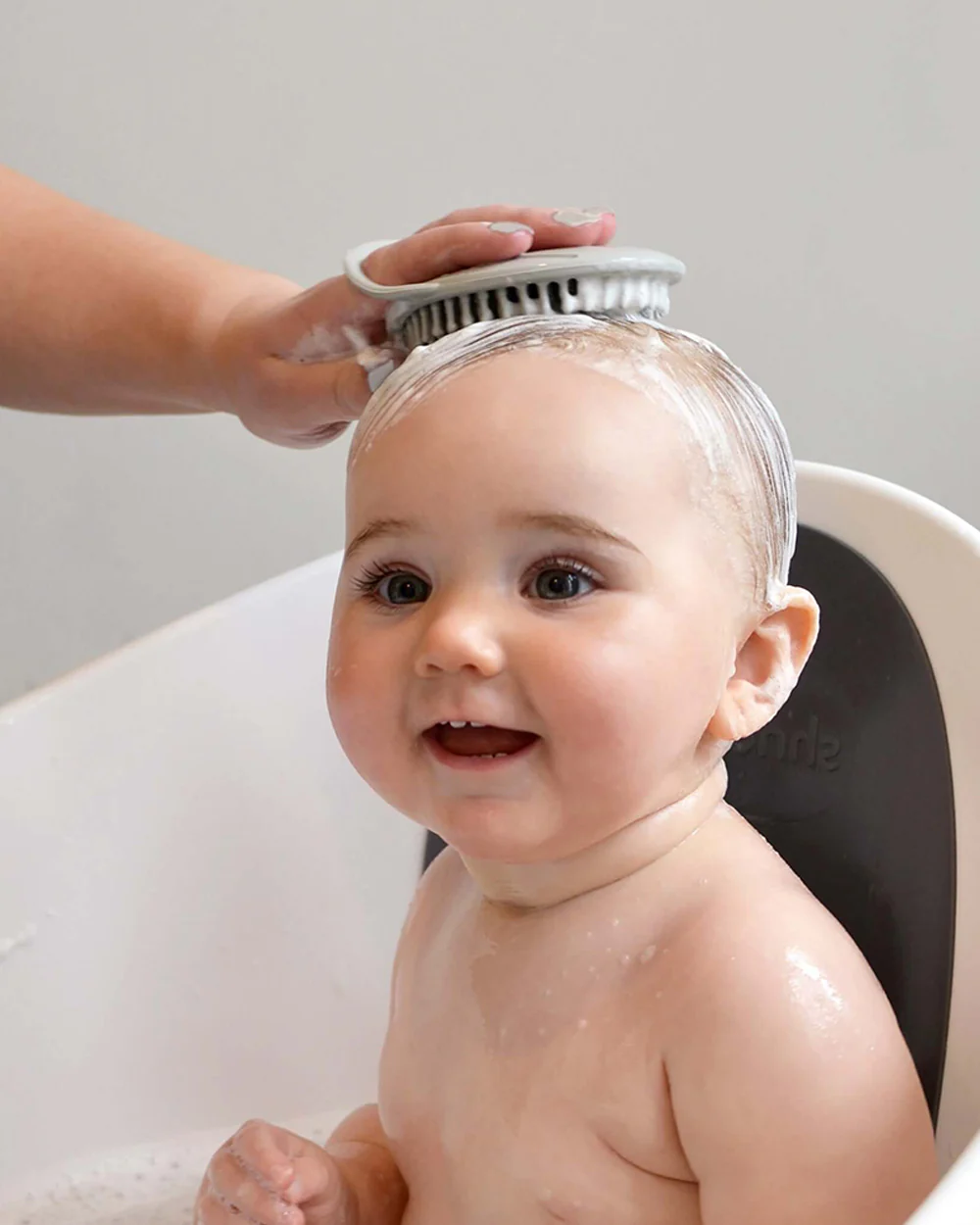 Shnuggle Baby Bath Brush-Antibacterial Silicone-Eucalyptus - Image 2