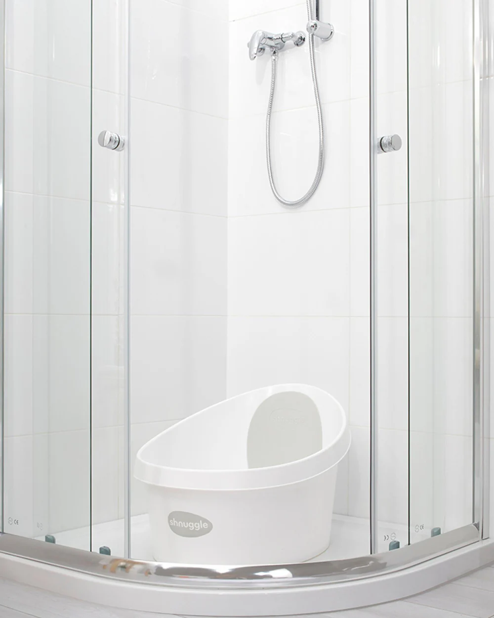 Shnuggle Toddler Bath Tub-With Bum Bump Support-Soft Foam Backrest & Non-Slip Base-Fits in Shower & Adult Bath-BPA Free-12 to 48M-Taupe - Image 8