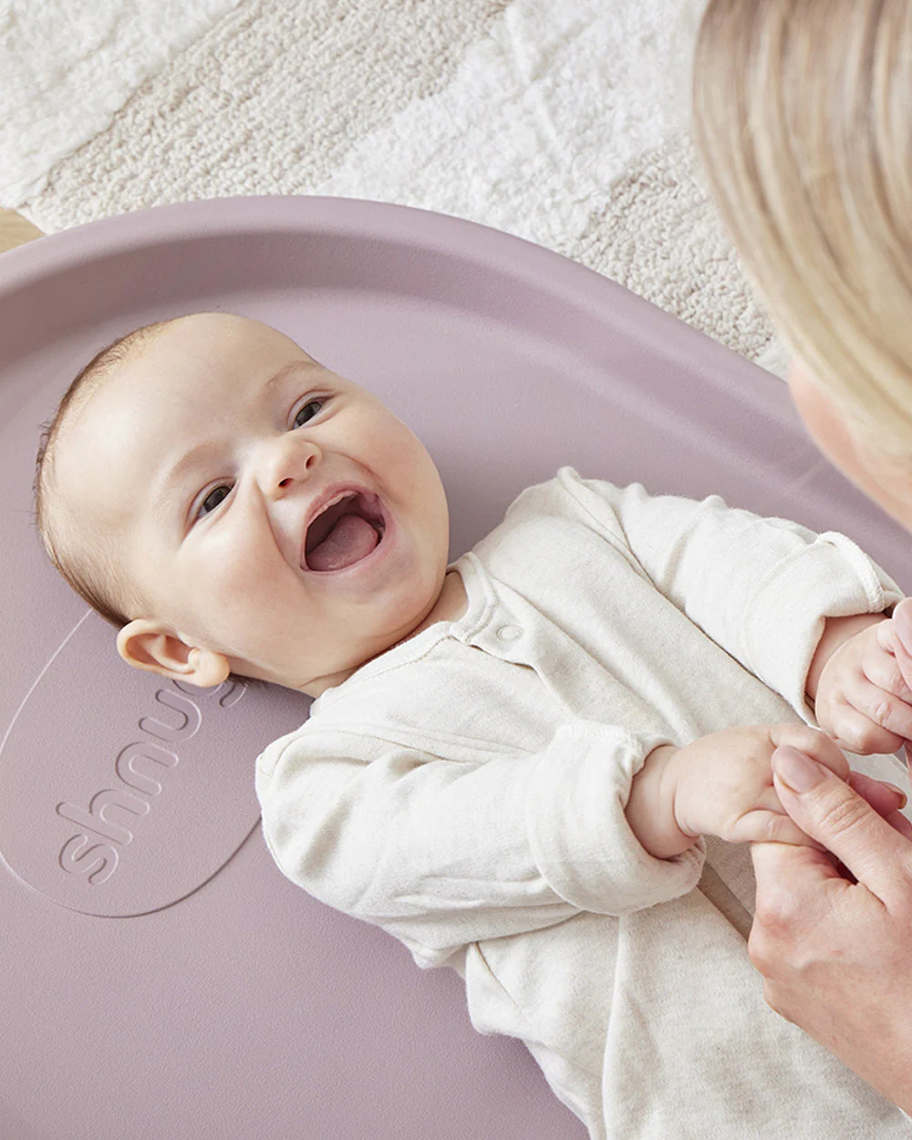 Shnuggle Newborn Bath Tub with Diaper Changing Mat & Bath Jug-0 to 12M-Eucalyptus - Image 33