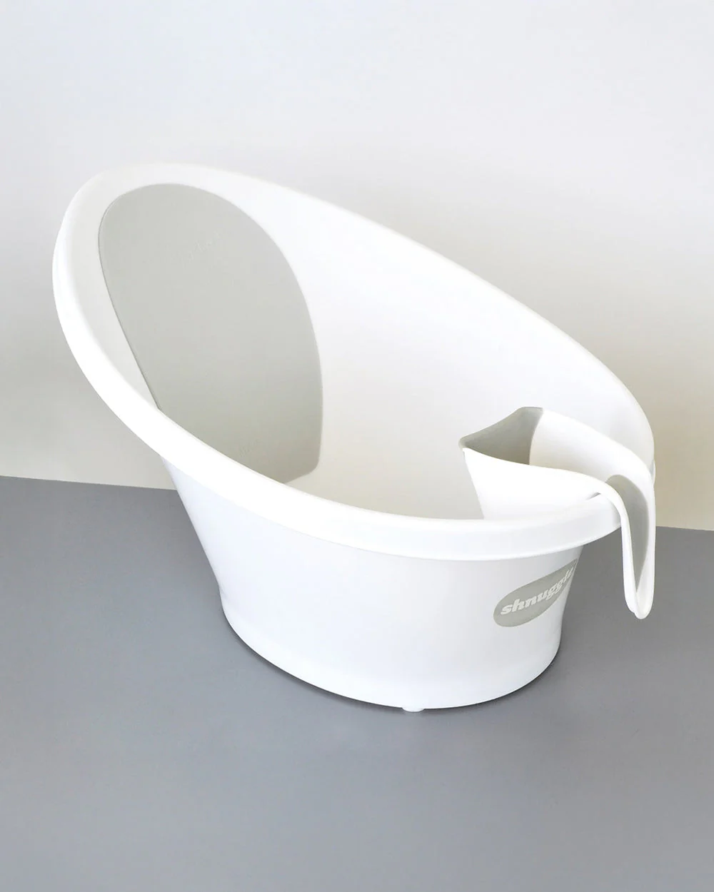 Shnuggle Newborn Bath Tub with Diaper Changing Mat & Bath Jug-0 to 12M-Pebble Grey - Image 15