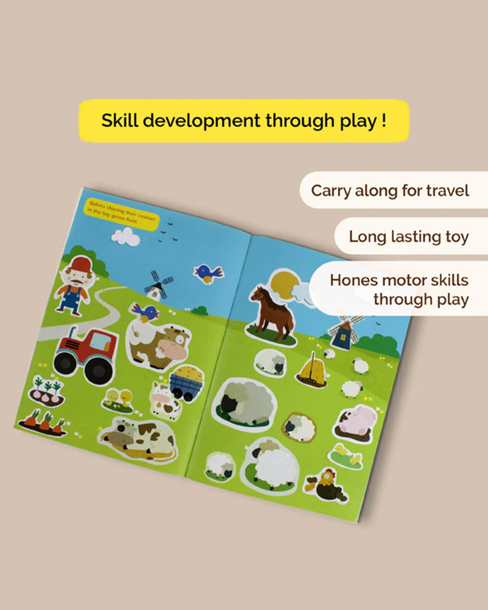 Shumee Farm Friends Sticker Book-Art & Craft Kit-200+ Stickers-Encourage Creative Expression-36M+ - Image 4