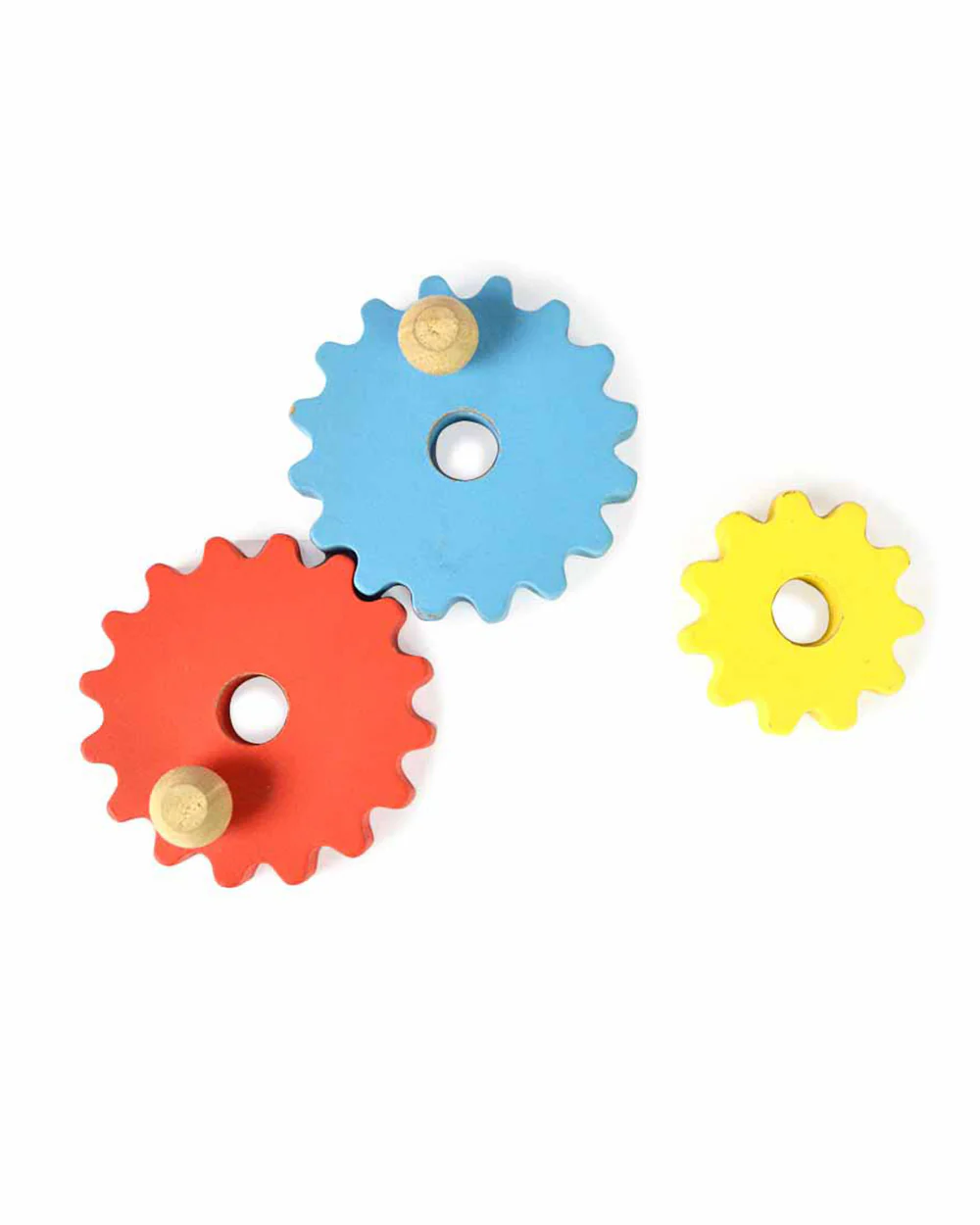 Shumee Flower Garden Wooden Gear Toy-With 5 Gears-Shape Sorter & Stacker-Learning & Educational Toys-12M+ - Image 3