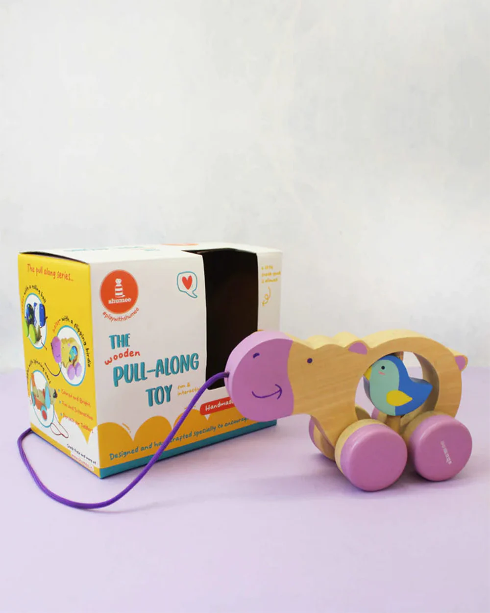 Shumee Haley Wooden Push & Pull Toy-9M+ - Image 3