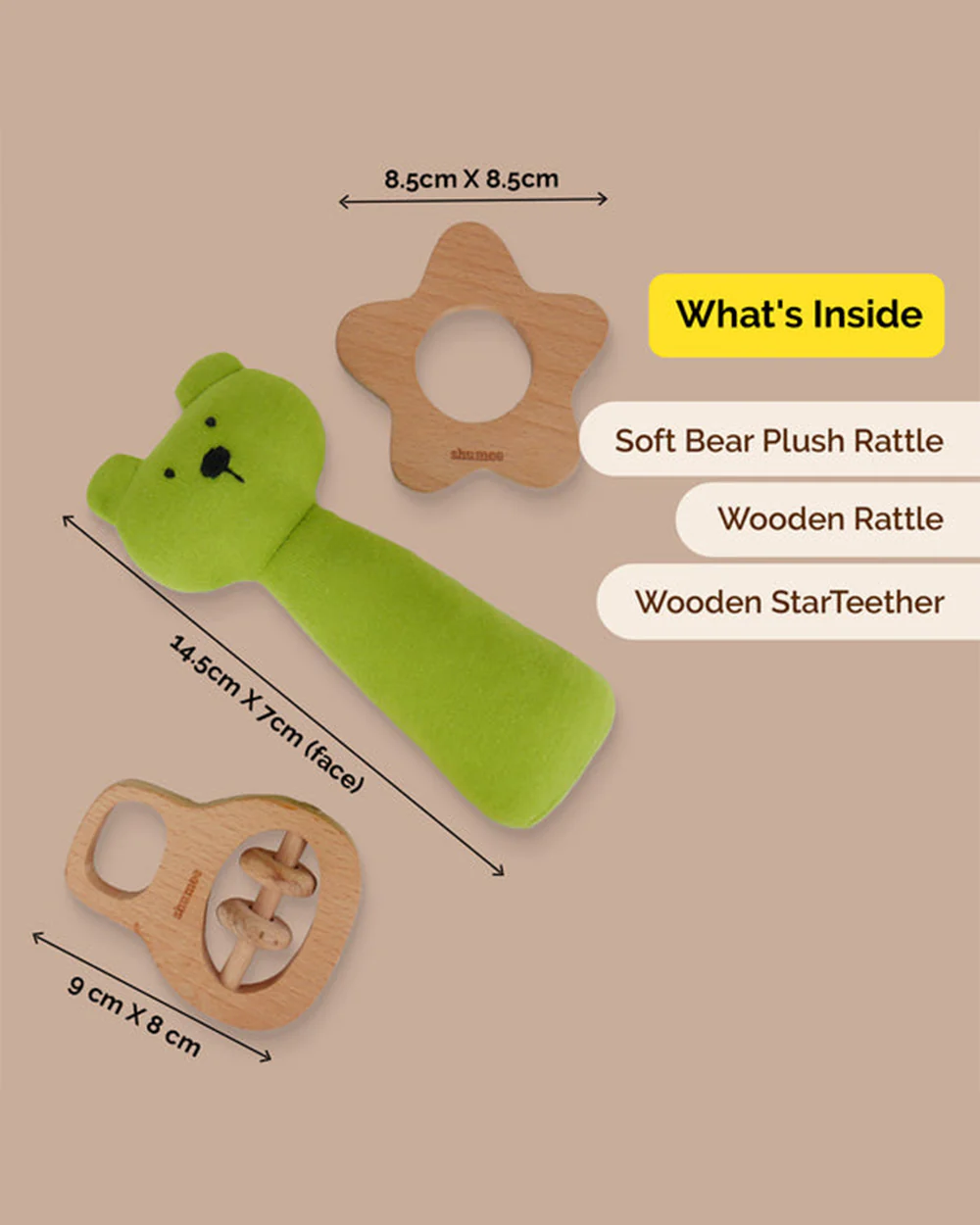 Shumee The Newborn Toy Gift Set-Pack of 3-For Baby Shower - Image 3