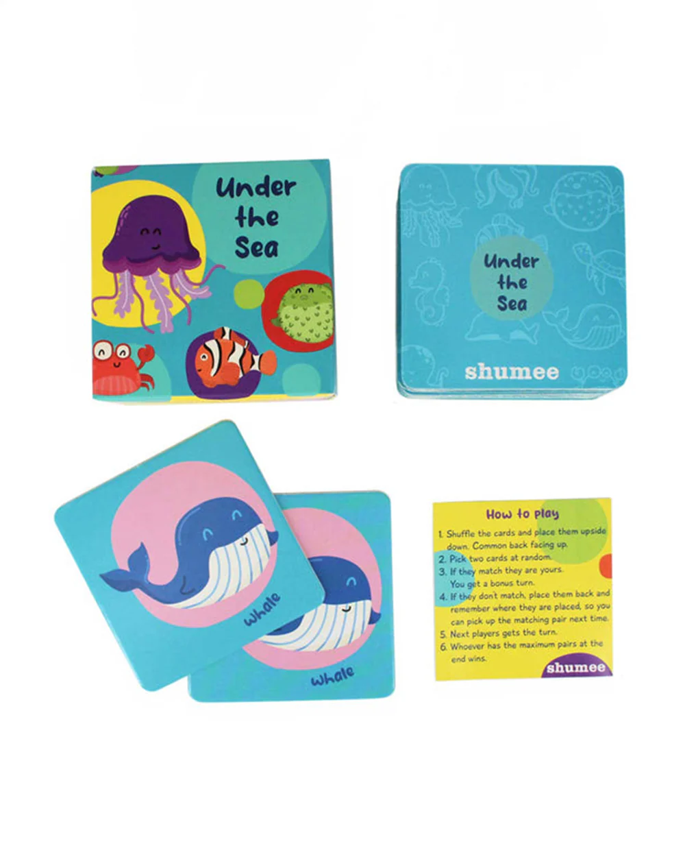 Shumee The Sea Memory Card Game-20 Cards-Enhances Memory-Learning & Educational Toys-36M+ - Image 6