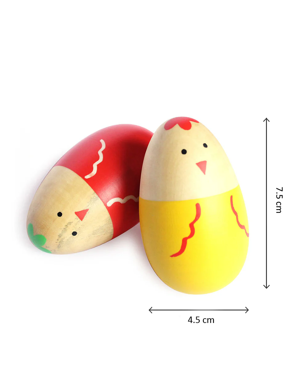Shumee Wooden Chick Egg Shakers Rattle Toy-For Infants - Image 4