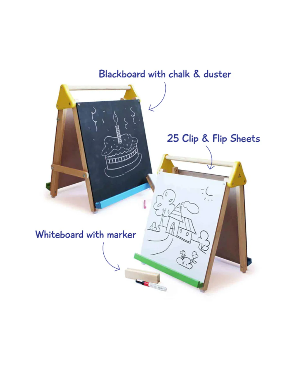 Shumee Wooden Table-Top 3-In-1 Art & Craft Kit-18M+ - Image 5
