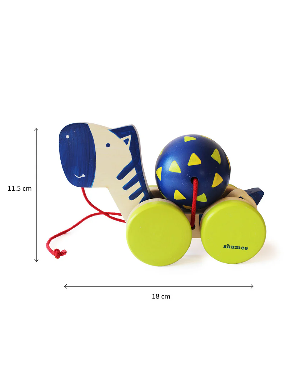 Shumee Zeebo-Smooth Edges & Lightweight-Develops Motor Skills-Non Toxic Material-Wooden Push & Pull Toy-9M+ - Image 5