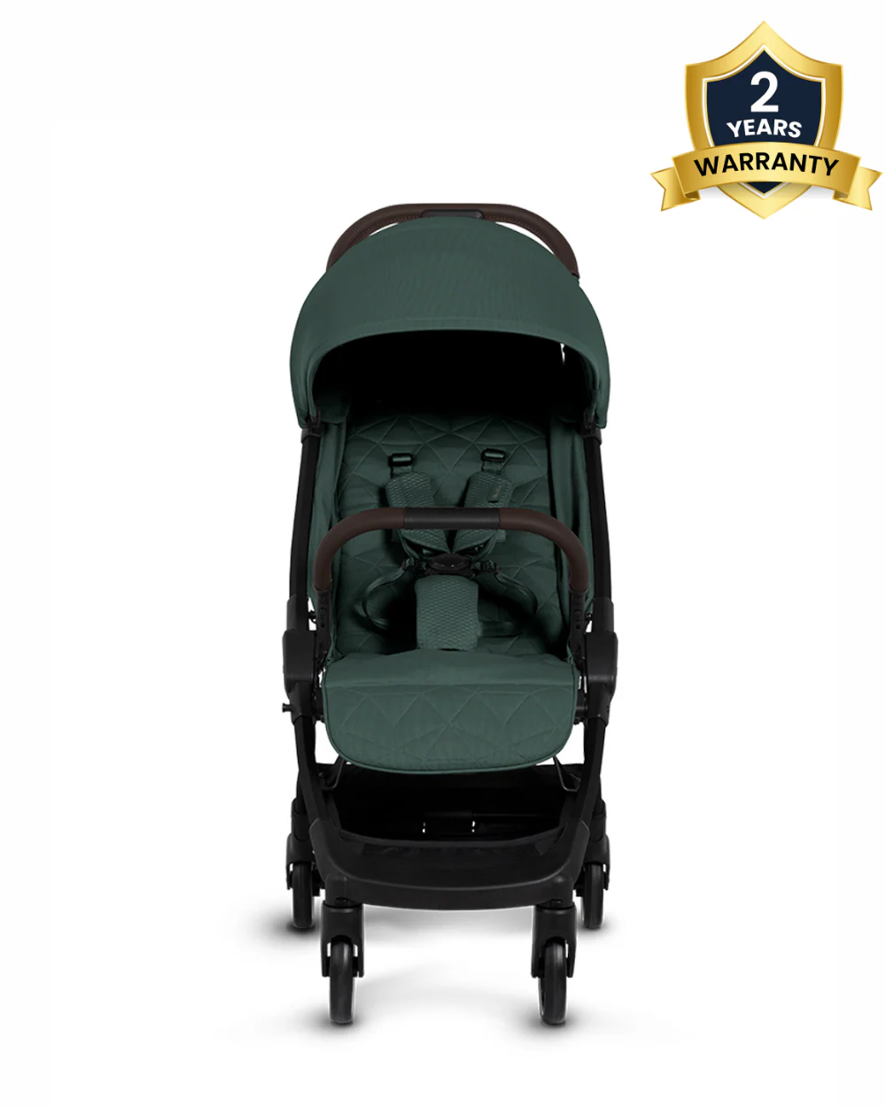 Silver Cross Clic 2 Cabin Friendly Stroller-One Hand Fold-Flat Reclining Seat-Includes Rain Cover-2 Years Warranty-Pram for 0 to 4Y (Upto 22 Kg)-Conifer - Image 2