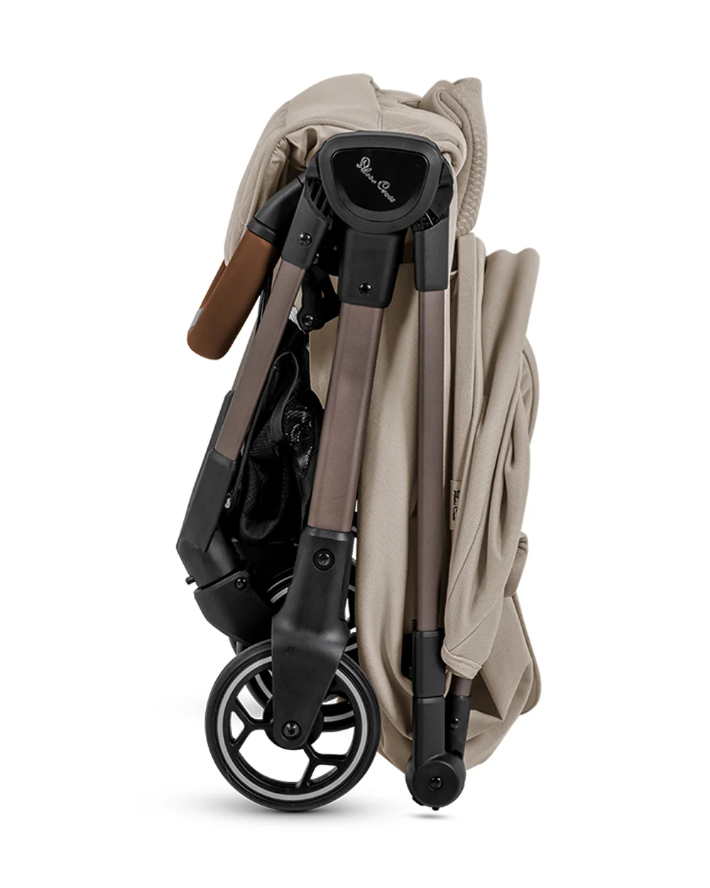 Silver Cross Clic 2 Cabin Friendly Stroller-One Hand Fold-Flat Reclining Seat-Includes Rain Cover-2 Years Warranty-Pram for 0 to 4Y (Upto 22 Kg)-Latte - Image 11