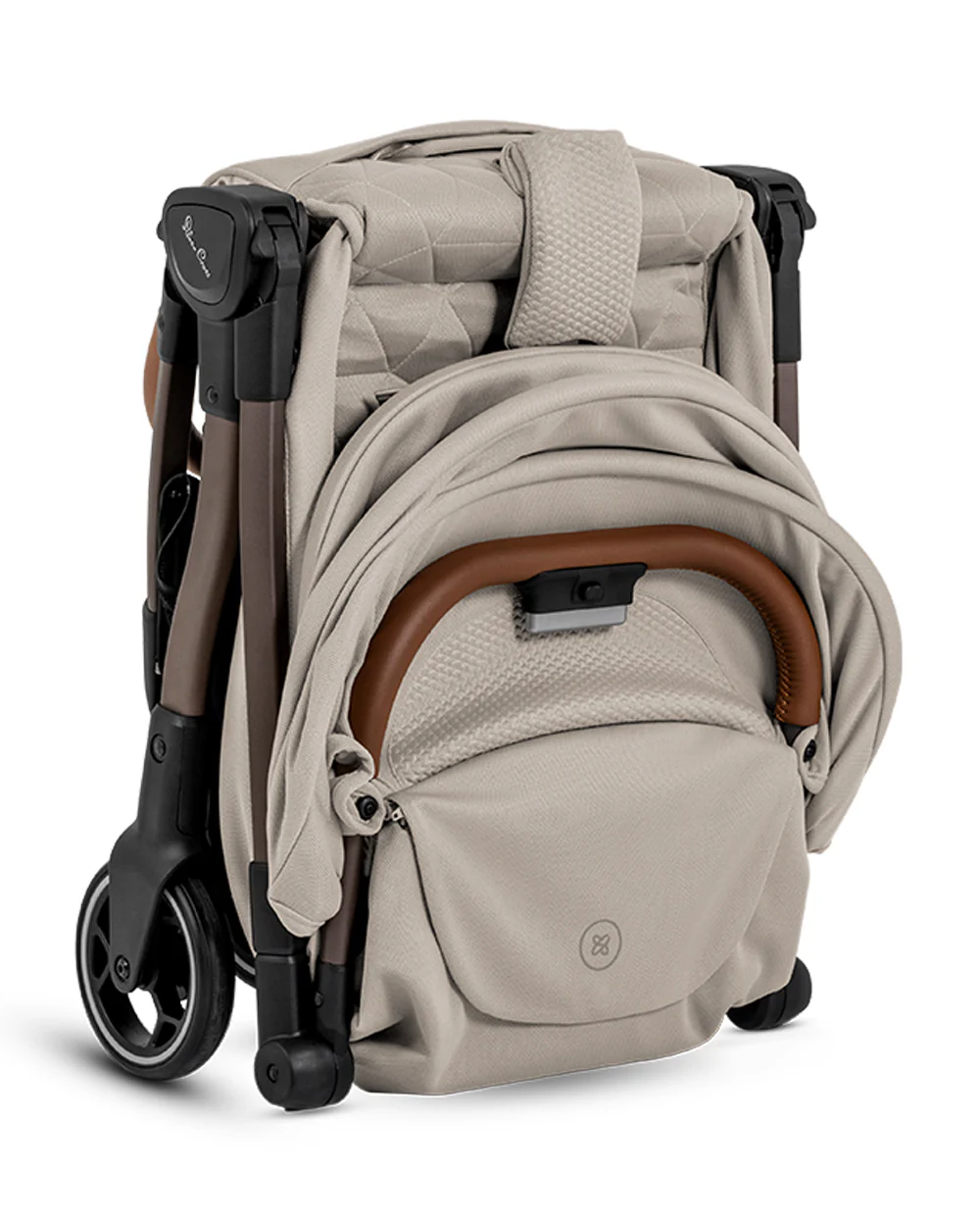Silver Cross Clic 2 Cabin Friendly Stroller-One Hand Fold-Flat Reclining Seat-Includes Rain Cover-2 Years Warranty-Pram for 0 to 4Y (Upto 22 Kg)-Latte - Image 9