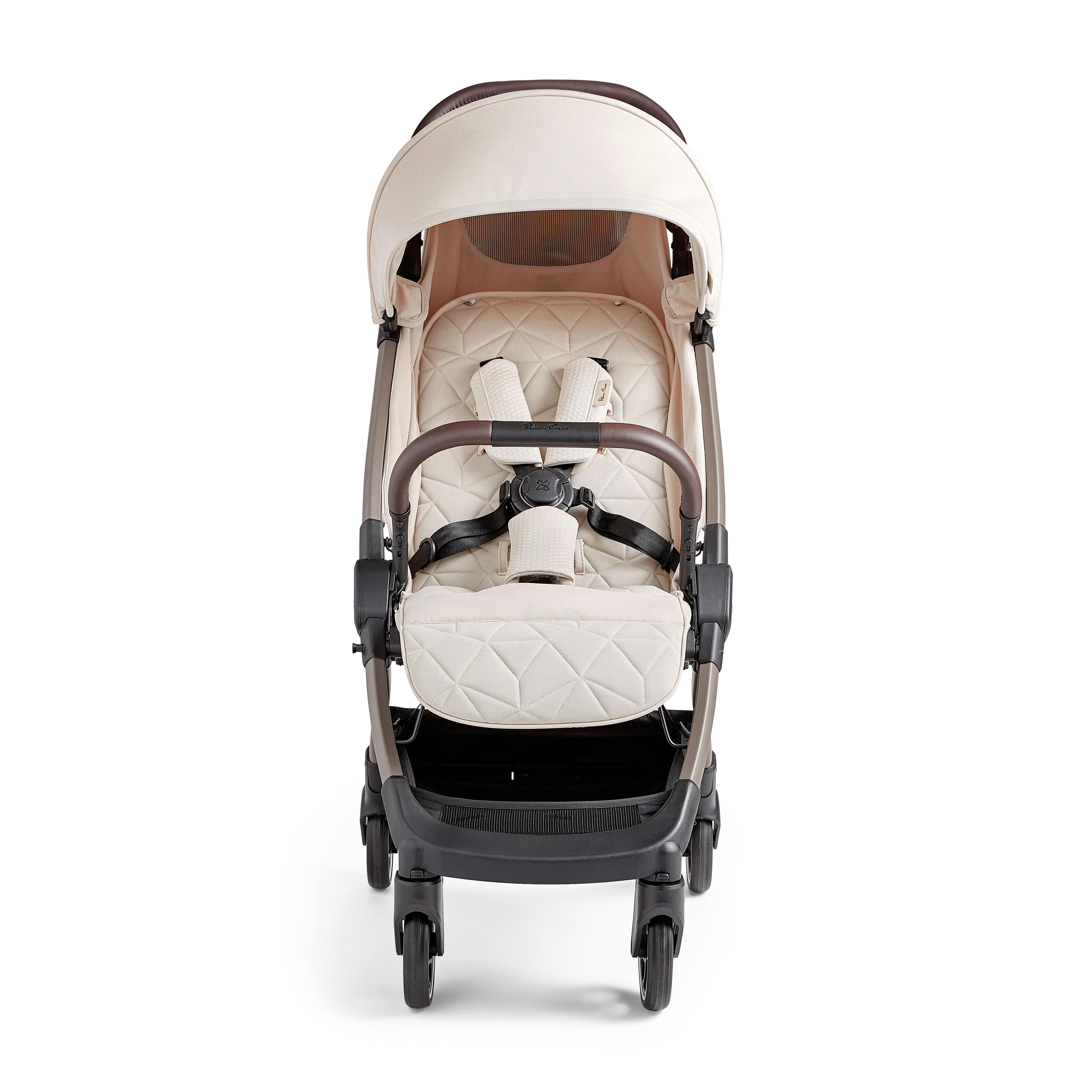Silver Cross Clic Cabin Friendly Stroller-With Snack Tray-One Hand Fold-Includes Rain Cover-For 0 to 4Y (Upto 22 kg)-Almond - Image 7