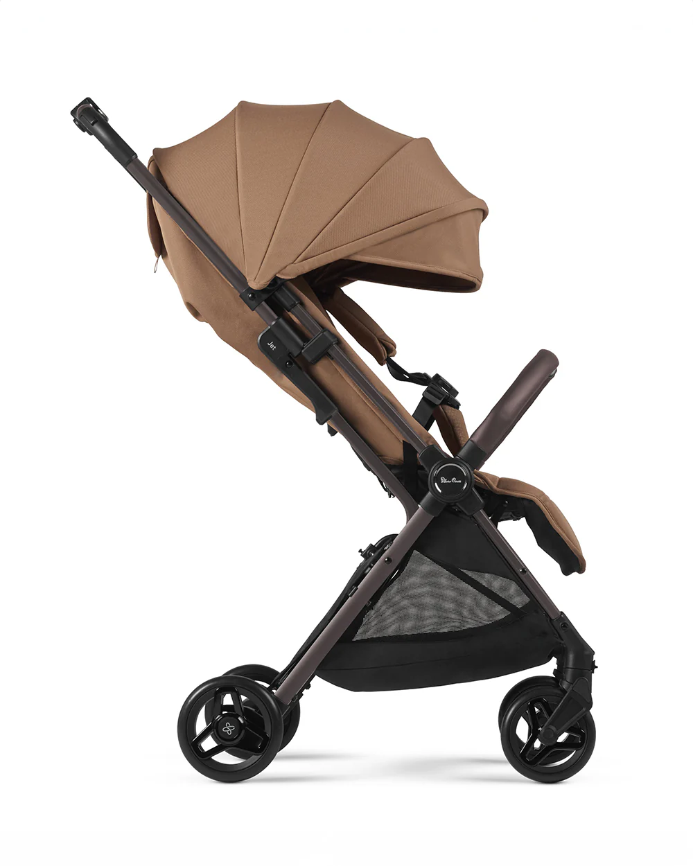 Silver Cross Jet 5-World's First Cabin Approved Baby Stroller-Lightweight & Travel Friendly-One Motion Fold-Car Seat Compatible-2 Years Warranty-Includes Rain Cover & Travel Bag-Pram for 0 to 4Y (Upto 22 Kg)-Cinnamon - Image 11