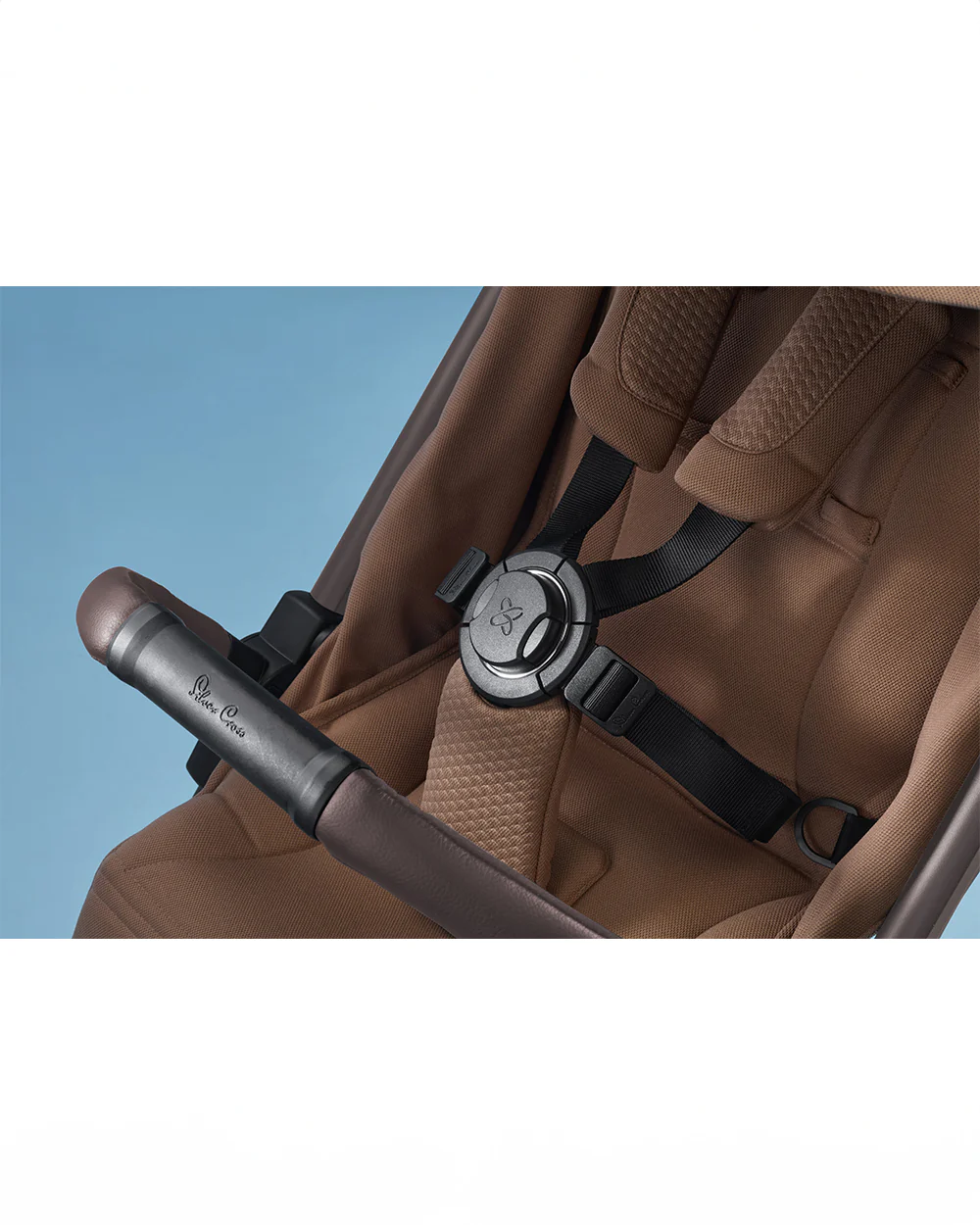 Silver Cross Jet 5-World's First Cabin Approved Baby Stroller-Lightweight & Travel Friendly-One Motion Fold-Car Seat Compatible-2 Years Warranty-Includes Rain Cover & Travel Bag-Pram for 0 to 4Y (Upto 22 Kg)-Cinnamon - Image 9