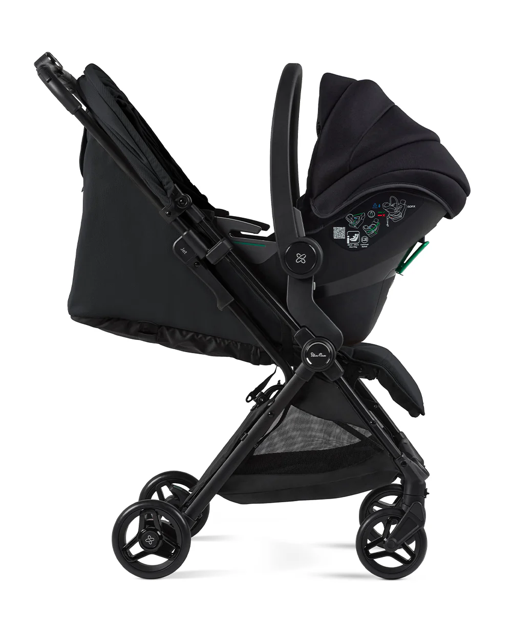 Silver Cross Jet 5-World's First Cabin Approved Baby Stroller-Lightweight & Travel Friendly-One Motion Fold-Car Seat Compatible-2 Years Warranty-Includes Rain Cover & Travel Bag-Pram for 0 to 4Y (Upto 22 Kg)-Space - Image 10