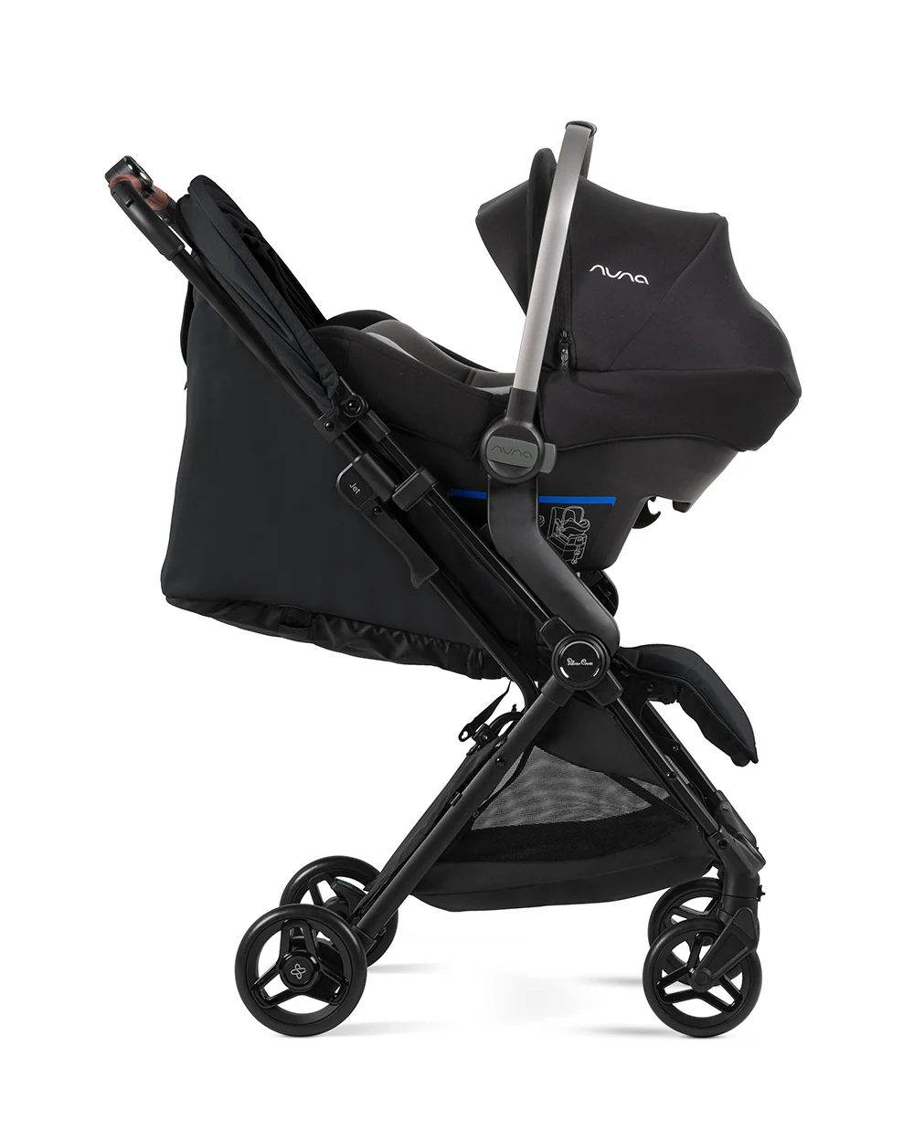 Silver Cross Jet 5-World's First Cabin Approved Baby Stroller-Lightweight & Travel Friendly-One Motion Fold-Car Seat Compatible-2 Years Warranty-Includes Rain Cover & Travel Bag-Pram for 0 to 4Y (Upto 22 Kg)-Space - Image 8