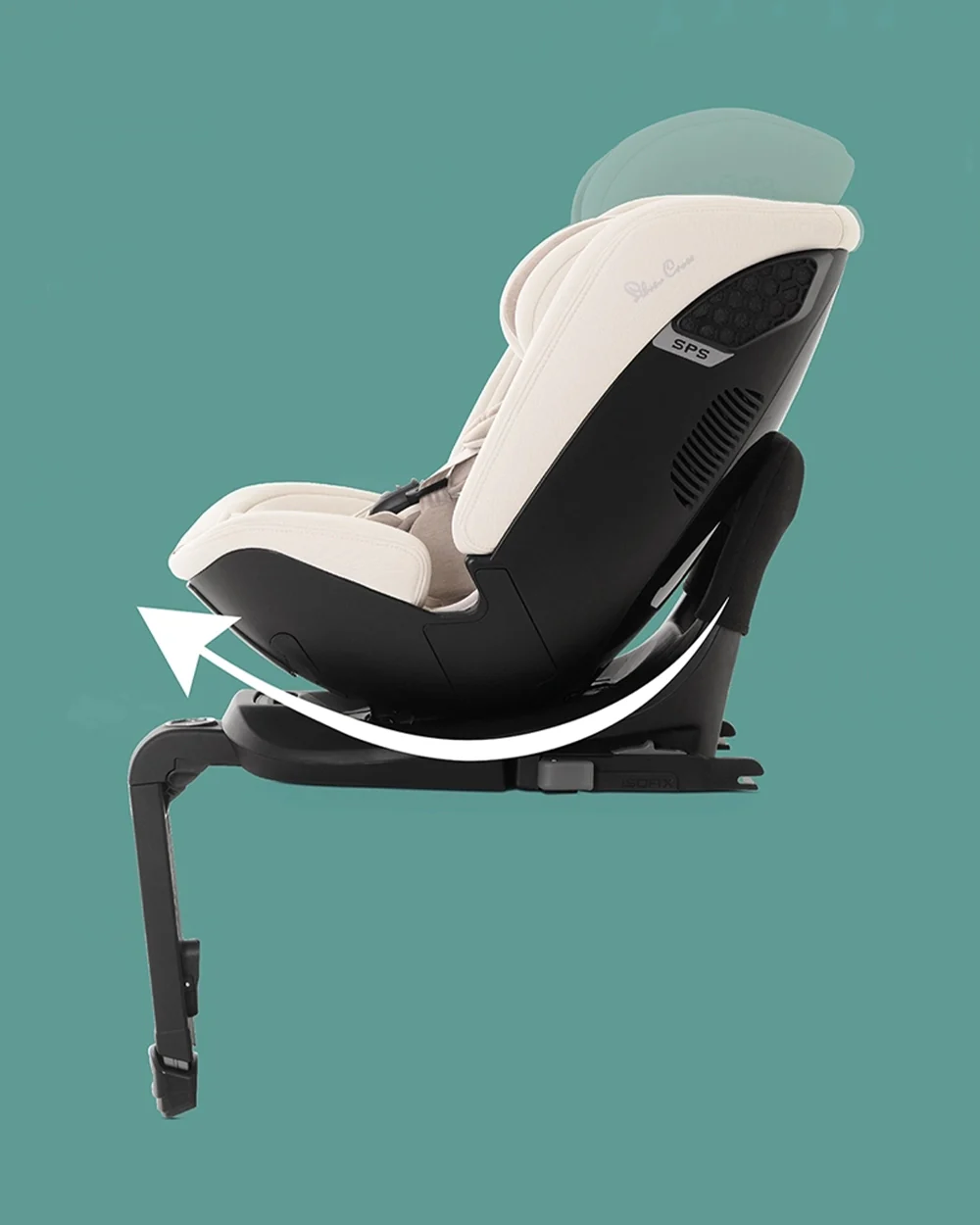 Silver Cross Motion 2 All Size 360 Baby Car Seat-Convertible Car Seat-Hydro Protect Removable & Leafproof Liner-EasyFit Sprung Safety Harness-3 Position Recline-0 M+ (Upto 12Y)-Almond - Image 9