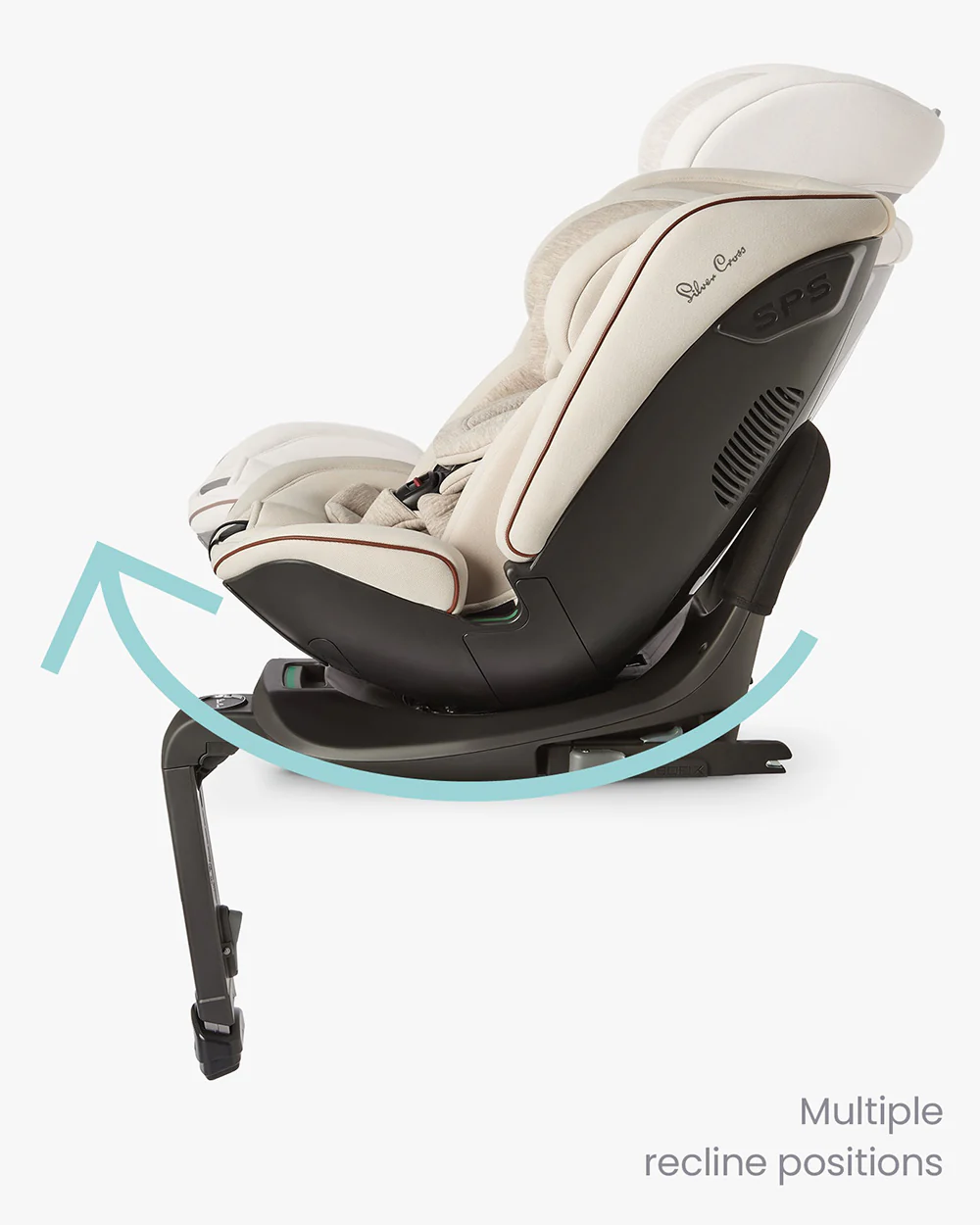 Silver Cross Motion All Size 360 Baby Convertible Car Seat-Easy Lock ISOFIX-R129 Certified-360 Degree Rotation-For 0M+ (Upto 12Y)-Almond - Image 19