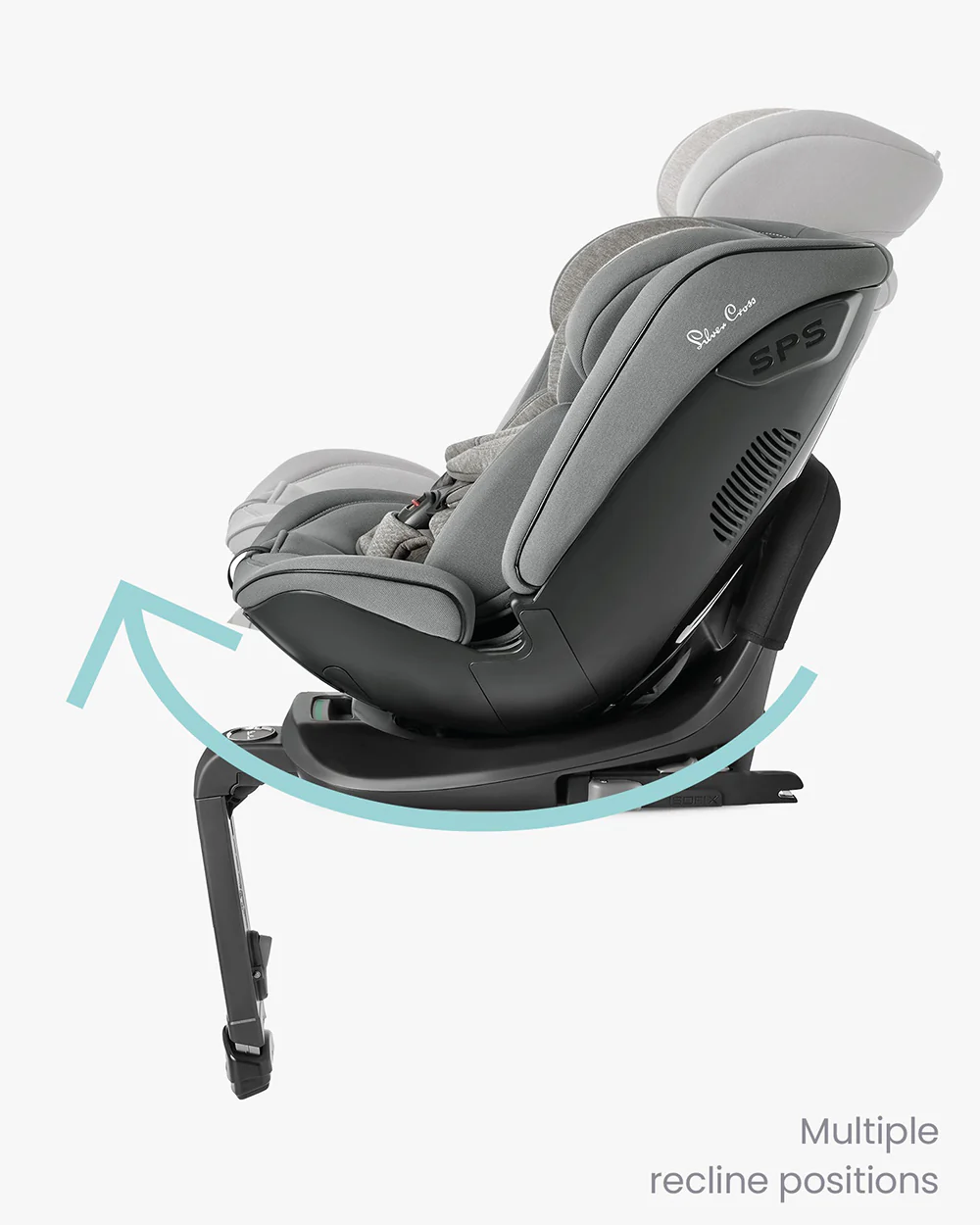 Silver Cross Motion All Size 360 Baby Convertible Car Seat-Easy Lock ISOFIX-R129 Certified-360 Degree Rotation-For 0M+ (Upto 12Y)-Glacier - Image 20