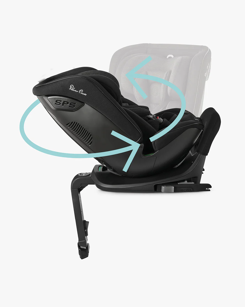Silver Cross Motion All Size 360 Baby Convertible Car Seat-Easy Lock ISOFIX-R129 Certified-360 Degree Rotation-For 0M+ (Upto 12Y)-Space - Image 16